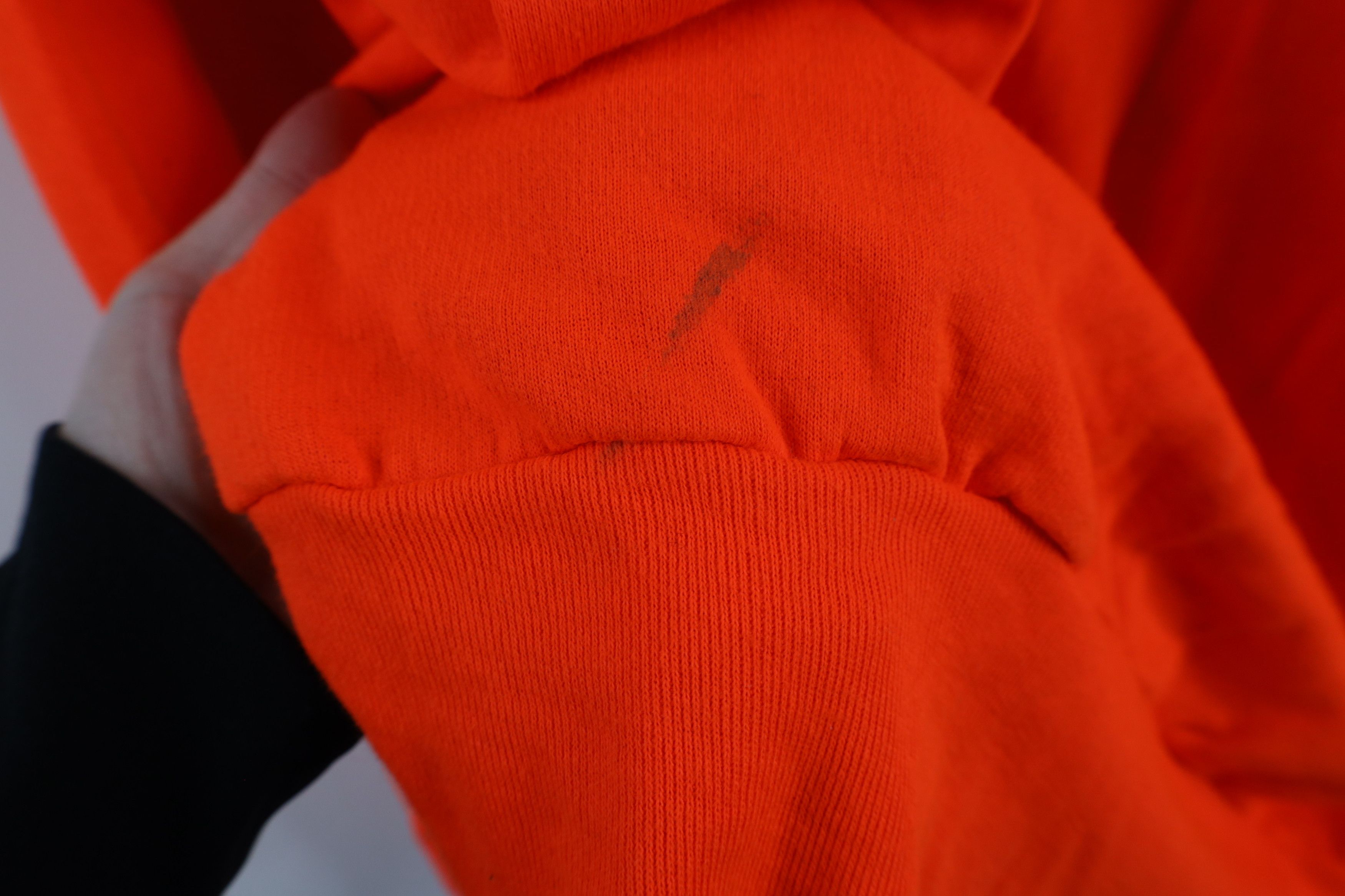 Vintage Vintage 80s 90s Streetwear Blank Sweatshirt Blaze Orange Size US XL / EU 56 / 4 - 4 Thumbnail