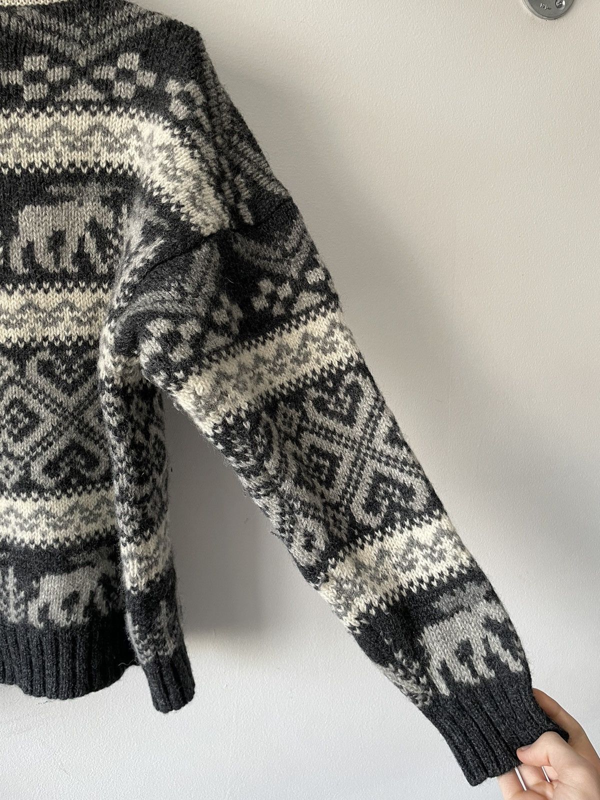 Eddie Bauer Vintage 1992 Eddie Bauer Moose Turtleneck Knit Sweater Size US L / EU 52-54 / 3 - 8 Thumbnail