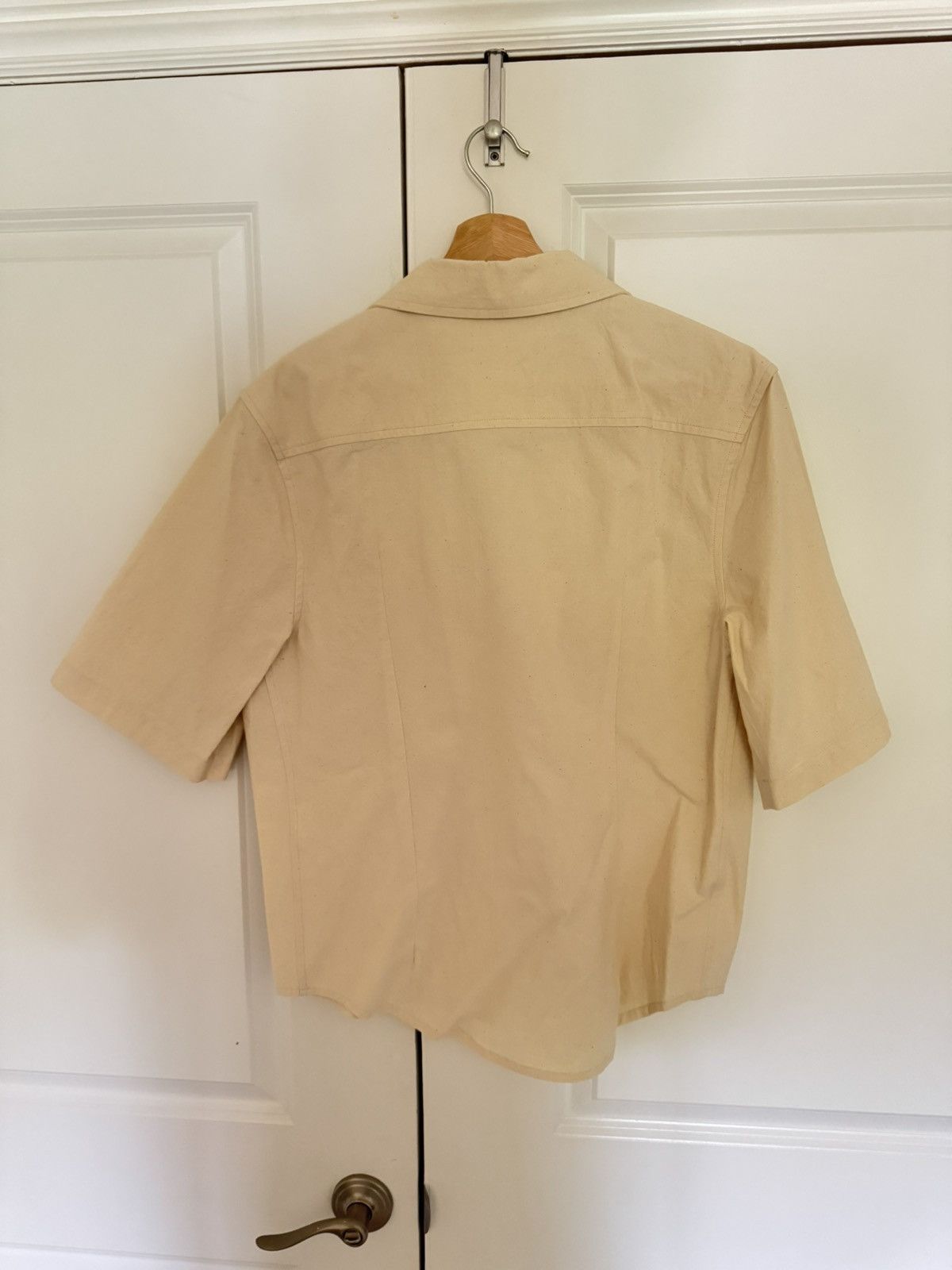 Jacquemus JACQUEMUS LE RAPHIA LA CHEMISE CORDAO SHIRT Size US M / EU 48-50 / 2 - 2 Thumbnail
