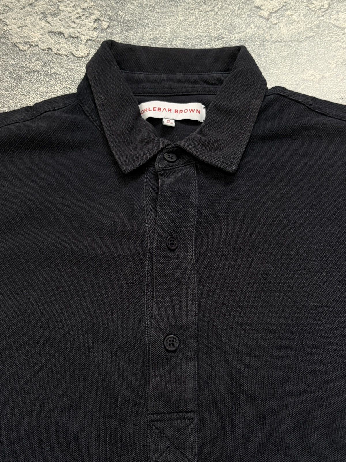Orlebar Brown Orlebar Brown Navy Blue Terry Polo Shirt Cotton Pique XL Size US XL / EU 56 / 4 - 4 Thumbnail