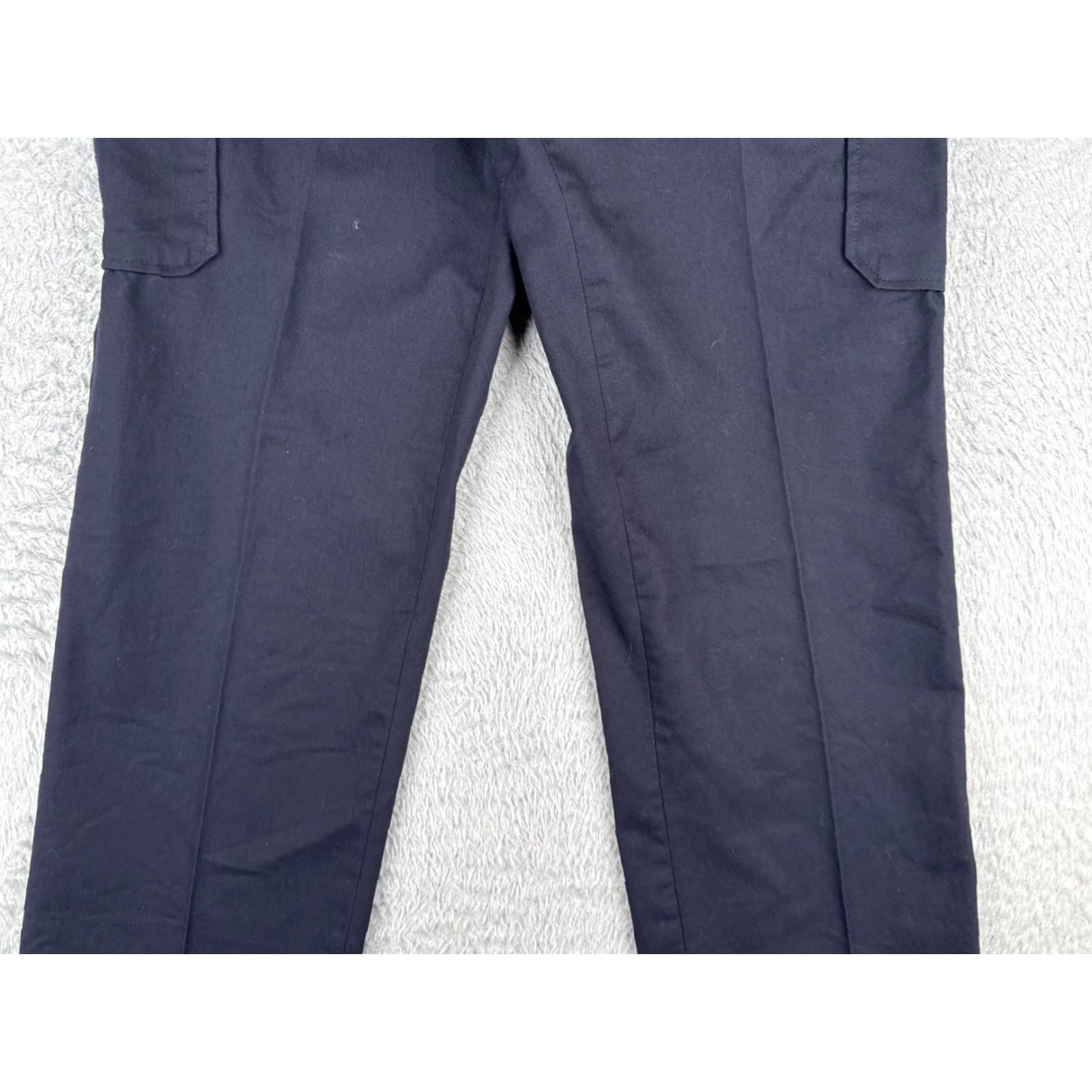Vintage Elbeco Pants Women 16 Blue Cargo Straight Leg Polyester Blend Twill Tactical LEO Size 38" / US 16 / IT 52 - 3 Thumbnail