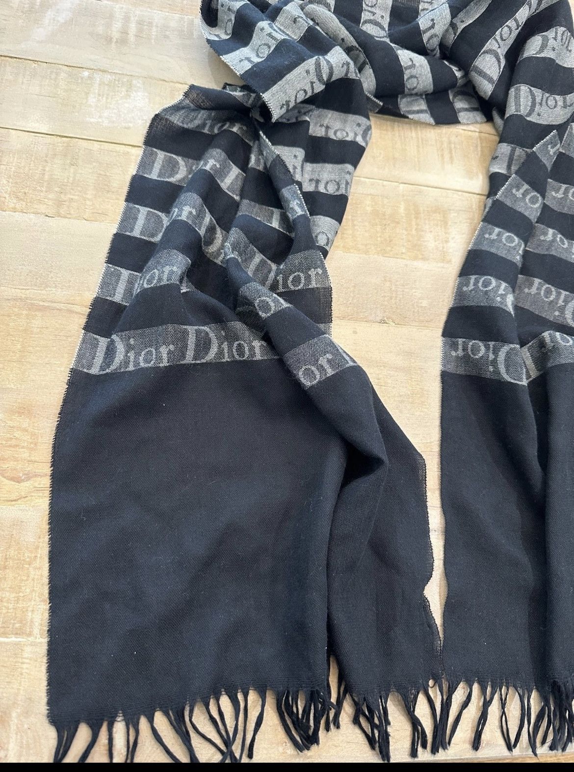 Dior Rare Dior monogram linen scarf Size ONE SIZE - 8 Thumbnail