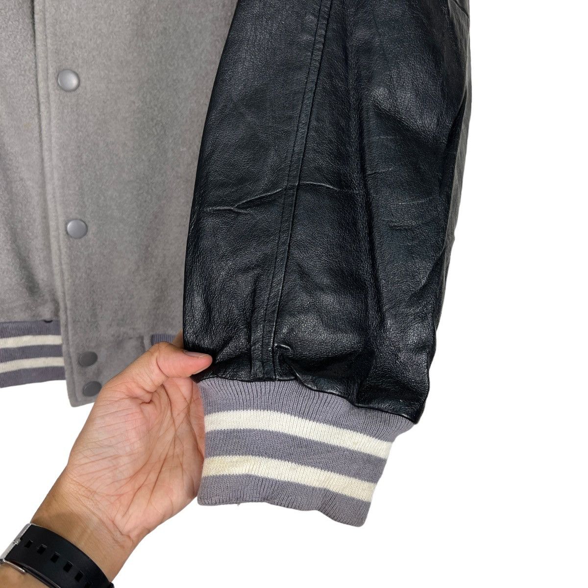 Japanese Brand 🔥 GREAT EIGHT VARSITY BOMBER JACKET Size US L / EU 52-54 / 3 - 14 Thumbnail