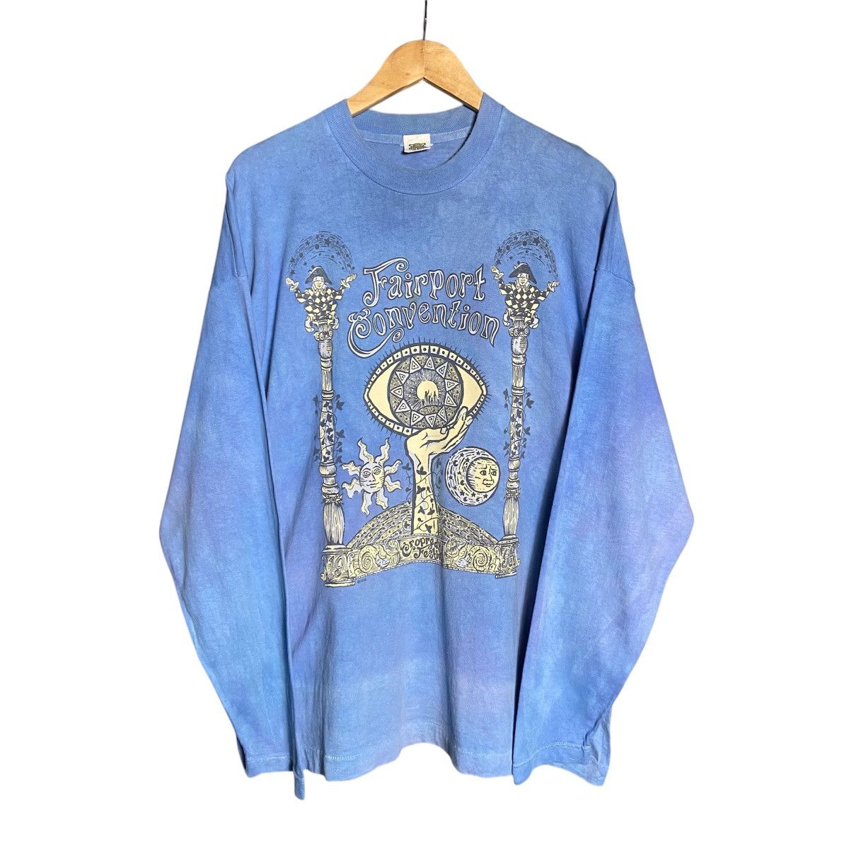Band Tees × Vintage Vintage 90s Fairport Convention Tour Band Tie Dye T-Shirt Size US XL / EU 56 / 4 - 1 Thumbnail