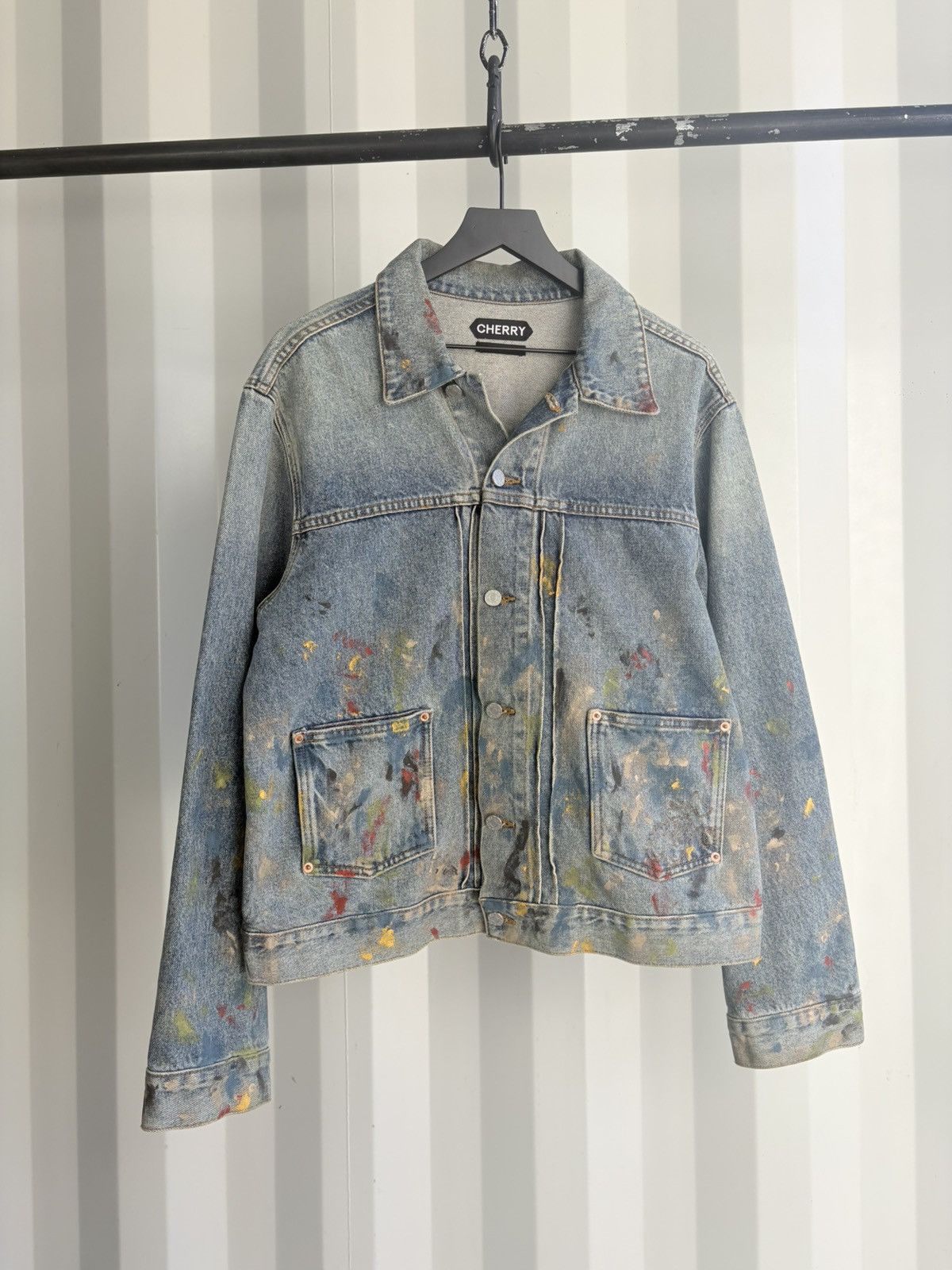Cherry LA Cherry LA Painter Denim Jacket Grunge Thrashed Distressed Size US L / EU 52-54 / 3 - 1 Thumbnail