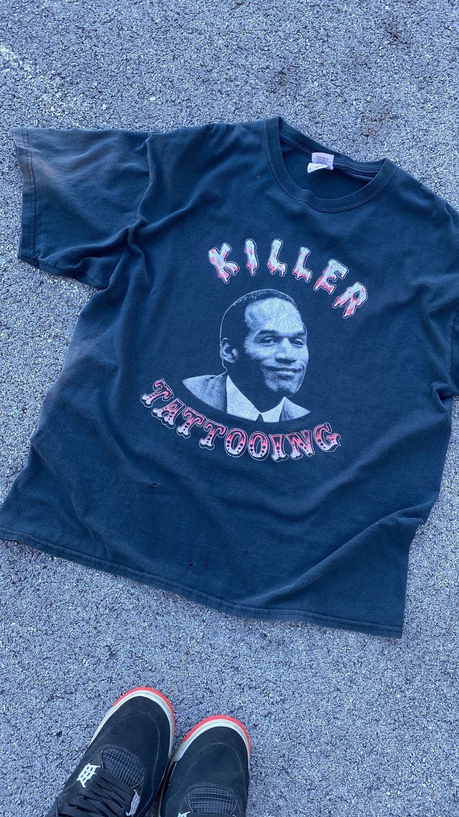 Image of Vintage 1999 O.j. Simpson Parody Killing Tee in Black, Men's (Size XL)