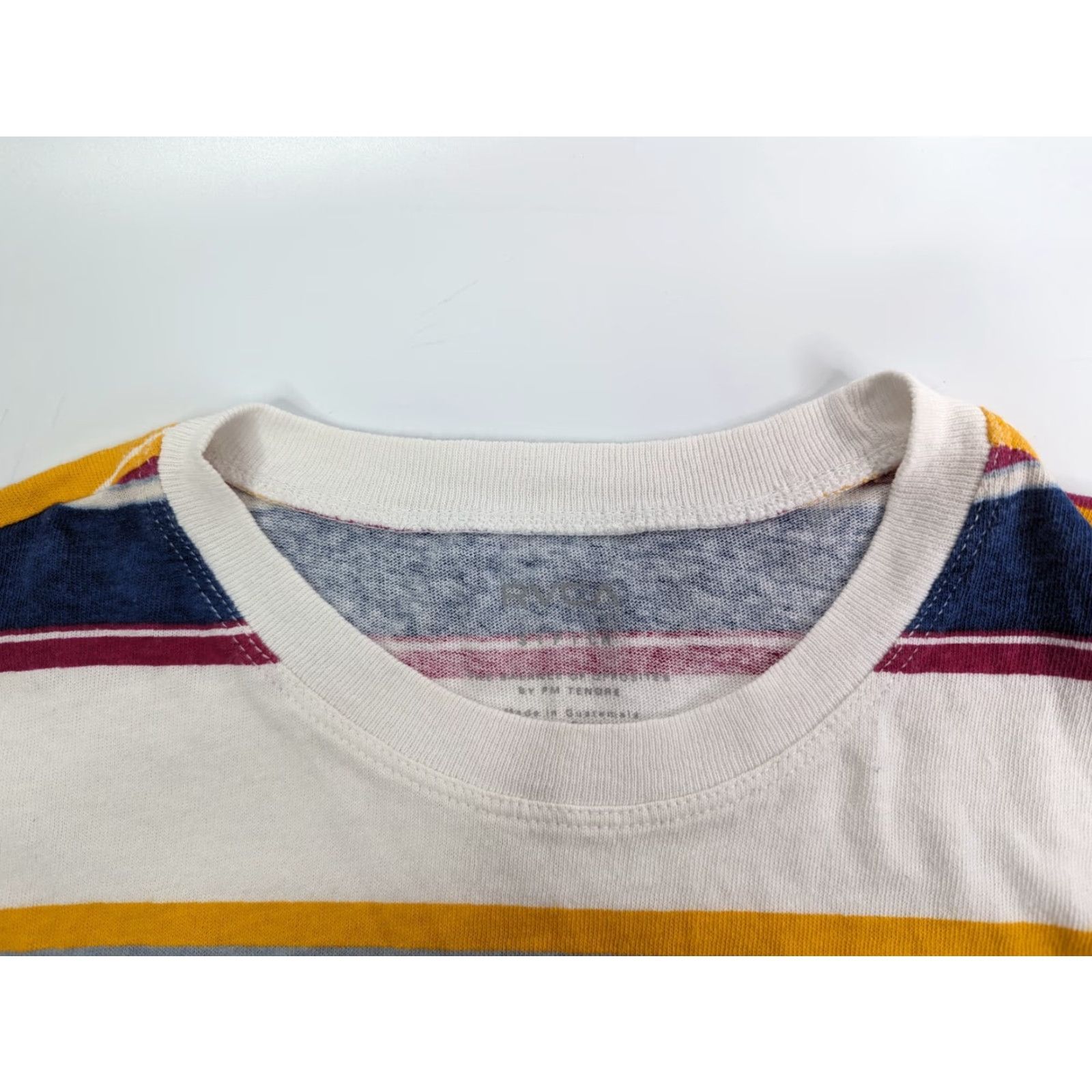 RVCA RVCA T-Shirt Womens Small Striped Multicolored Tee Casual Short Sleeve Crew Neck Pullover Size S / US 4 / IT 40 - 7 Thumbnail