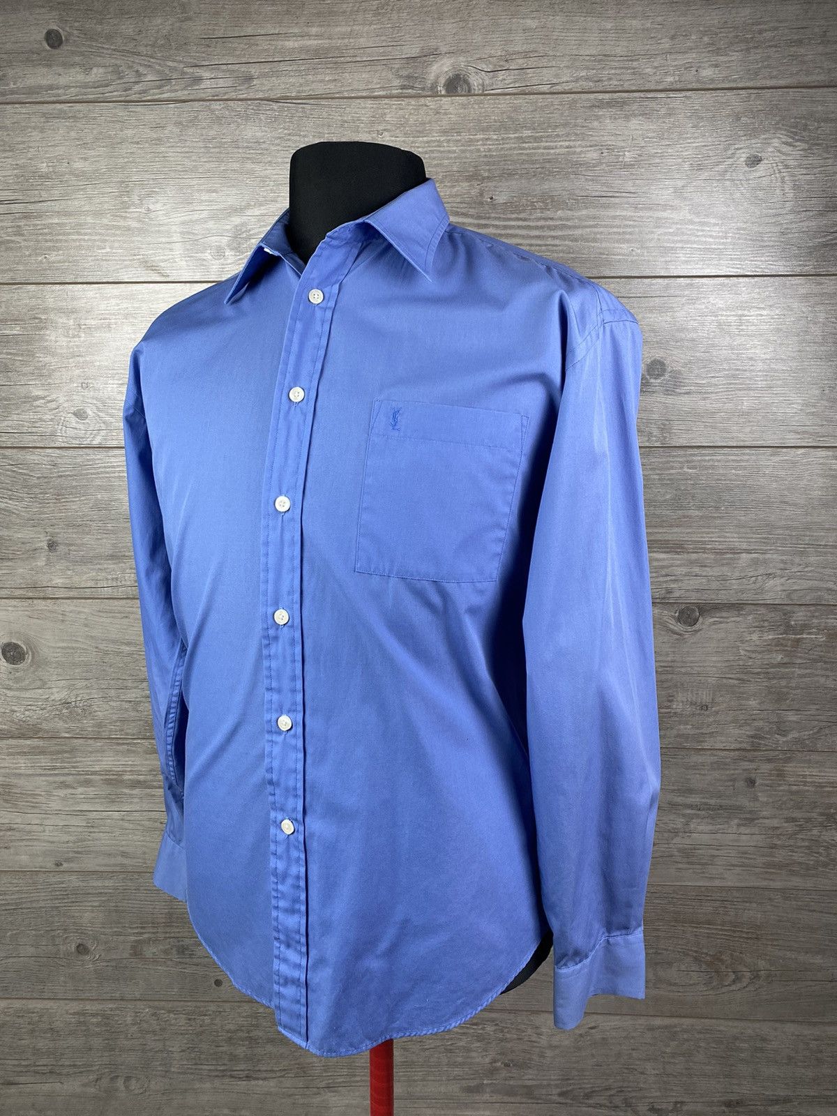 Vintage × Yves Saint Laurent Vintage Yves Saint Laurent 90s Shirt Button Up Long Sleeve Size US M / EU 48-50 / 2 - 1 Thumbnail