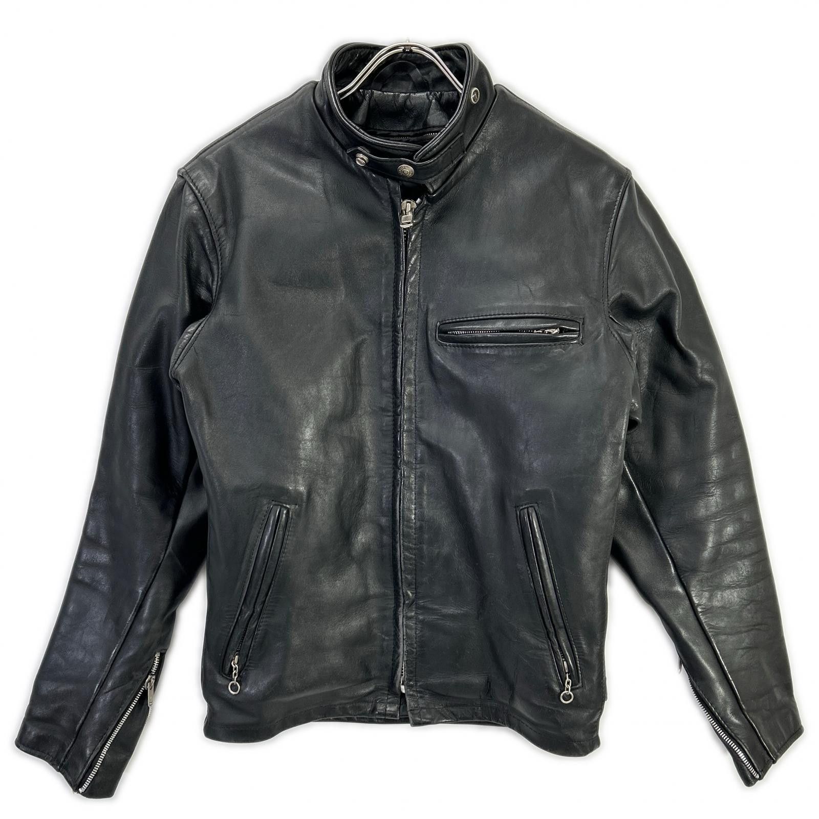 Schott Schott 641 Black Leather Jacket | Grailed