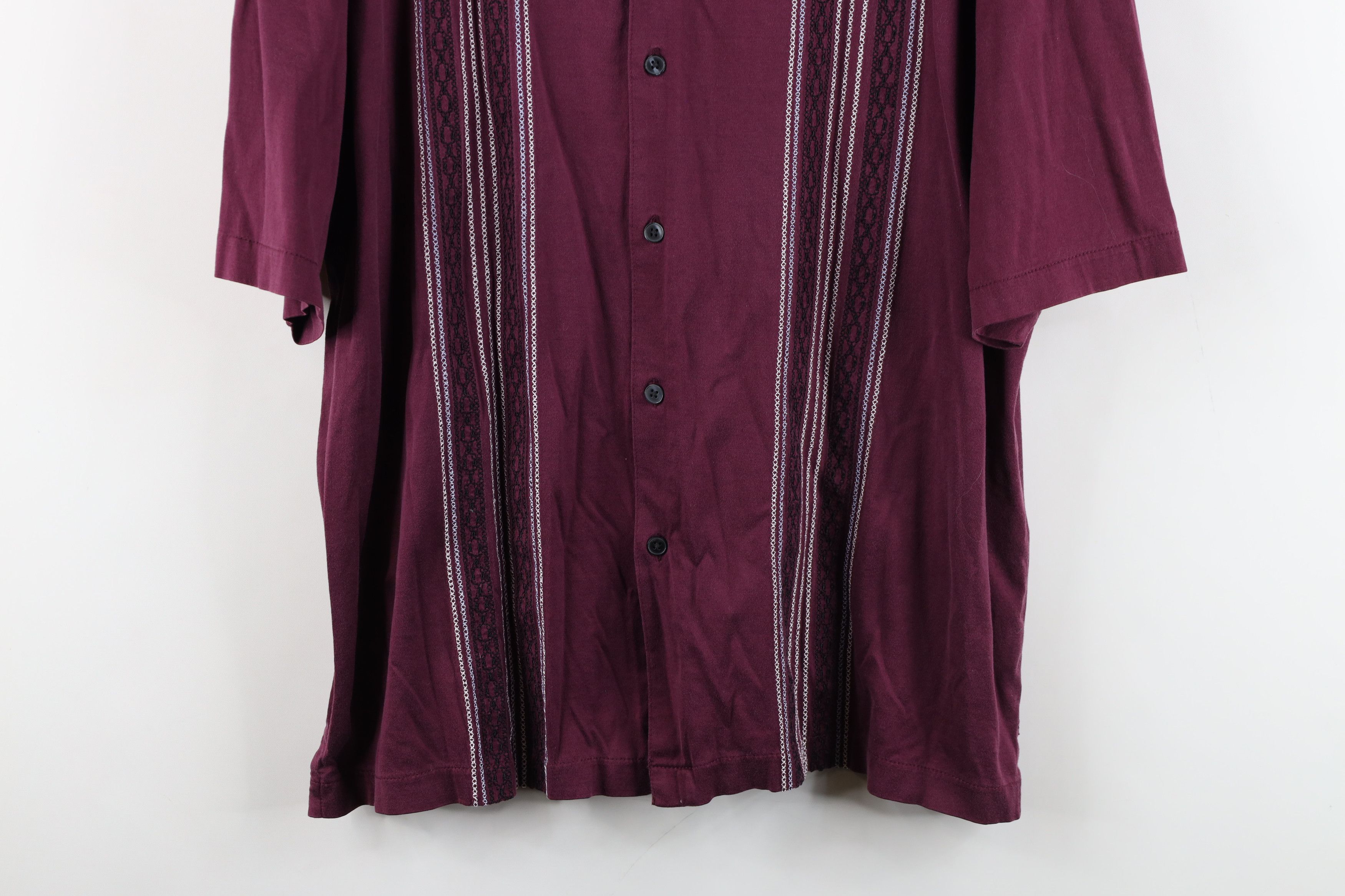 Vintage Vintage 90s Streetwear Striped Short Sleeve Button Shirt Size US XL / EU 56 / 4 - 3 Thumbnail
