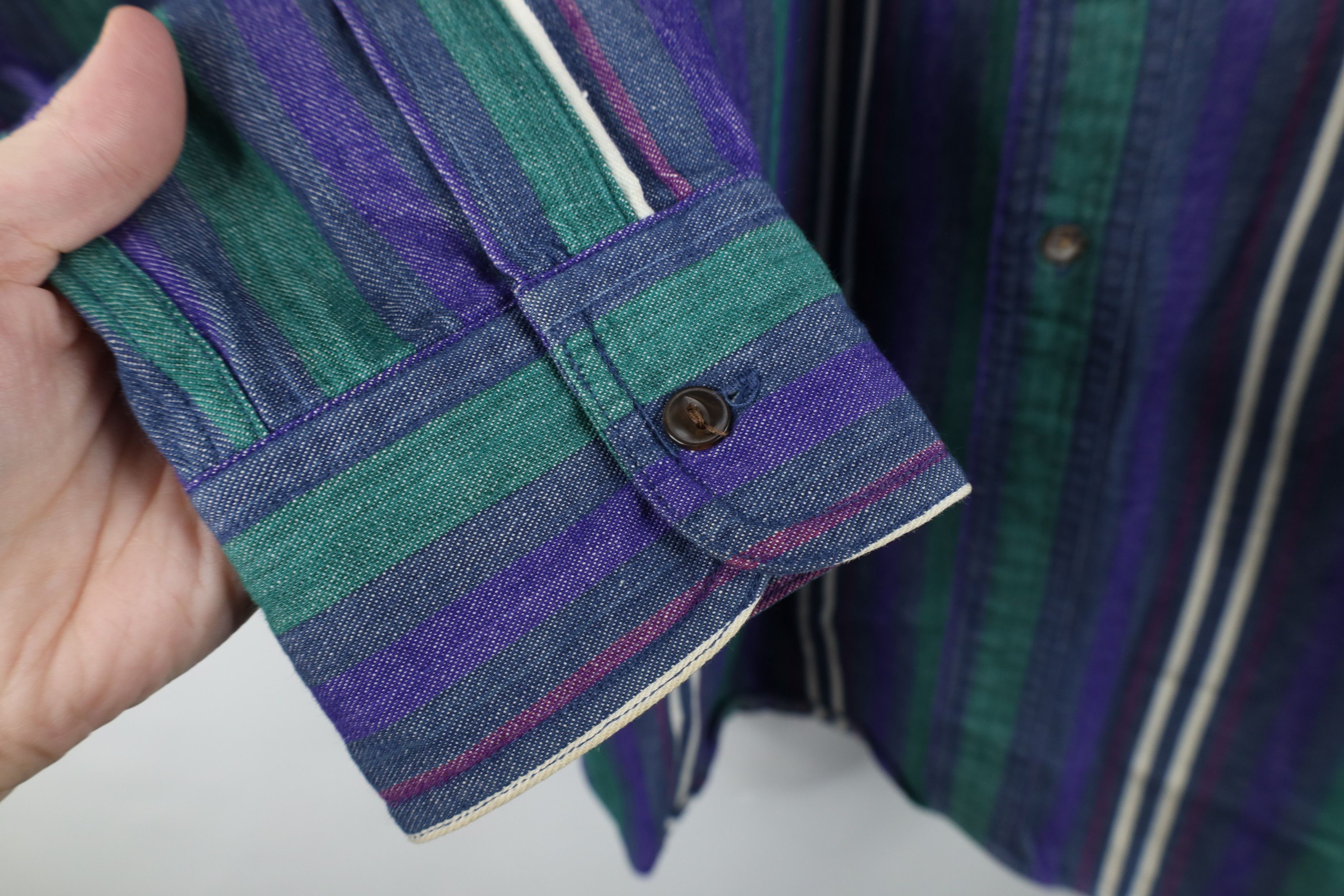 Ralph Lauren Vintage 90s Ralph Lauren Denim Collared Button Down Shirt Size US L / EU 52-54 / 3 - 4 Thumbnail