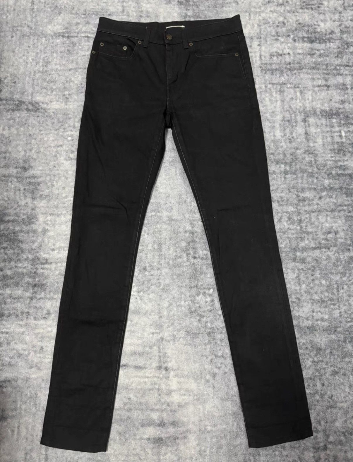 Saint Laurent Paris Saint Laurent (SLP) 18FW Runway Stretch Basic Denim Jeans Size US 30 / EU 46 - 1 Thumbnail