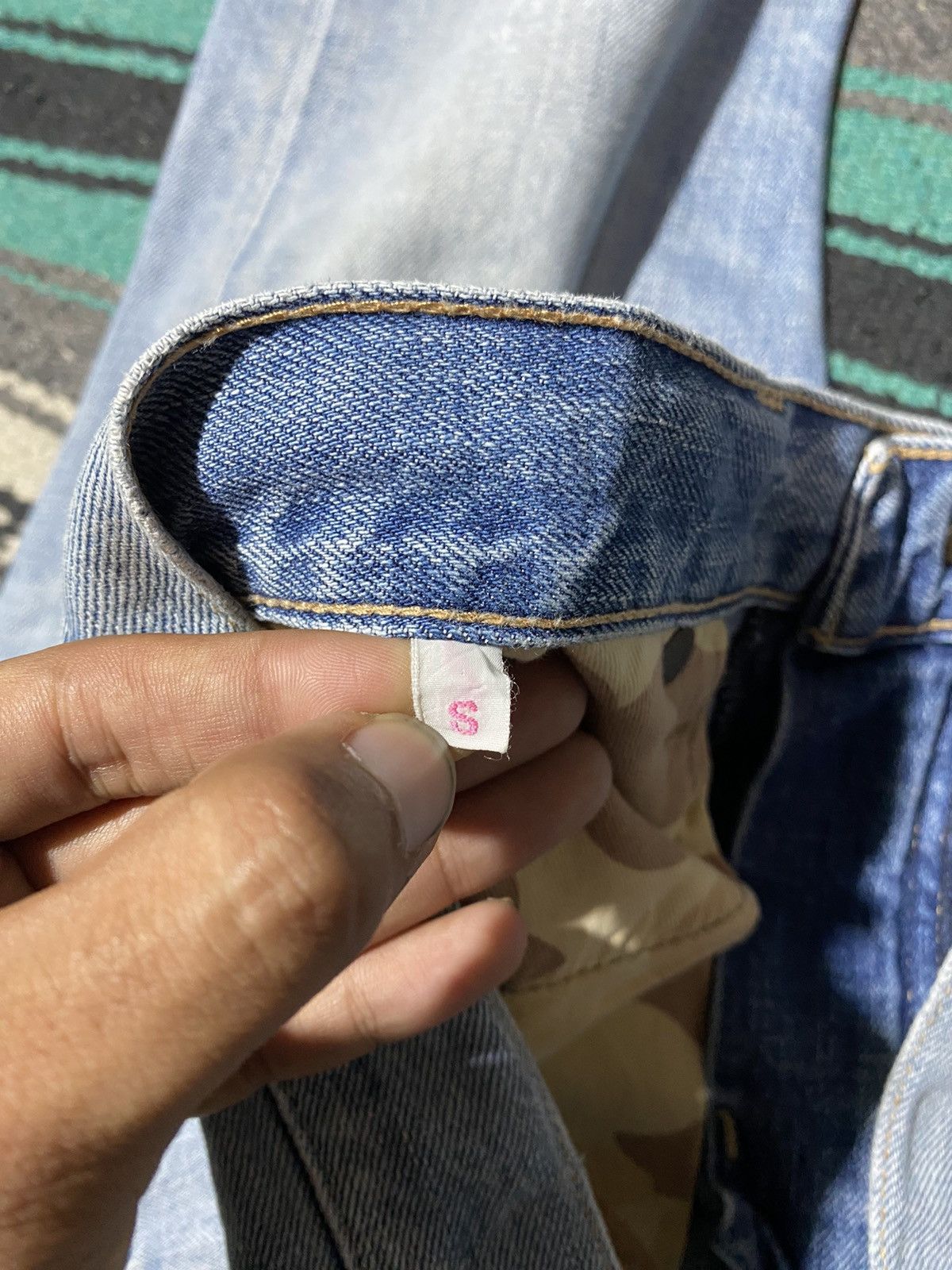 Bape Bape Damage Denim Size 32" / US 10 / IT 46 - 8 Thumbnail