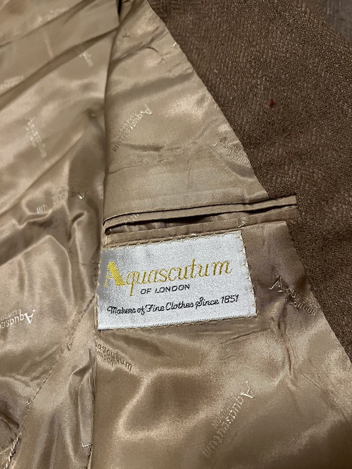 Abercrombie & Fitch × Vintage Vintage Abercrombie Fitch Aquascutum Camel Hair Blazer Size 38R - 8 Thumbnail