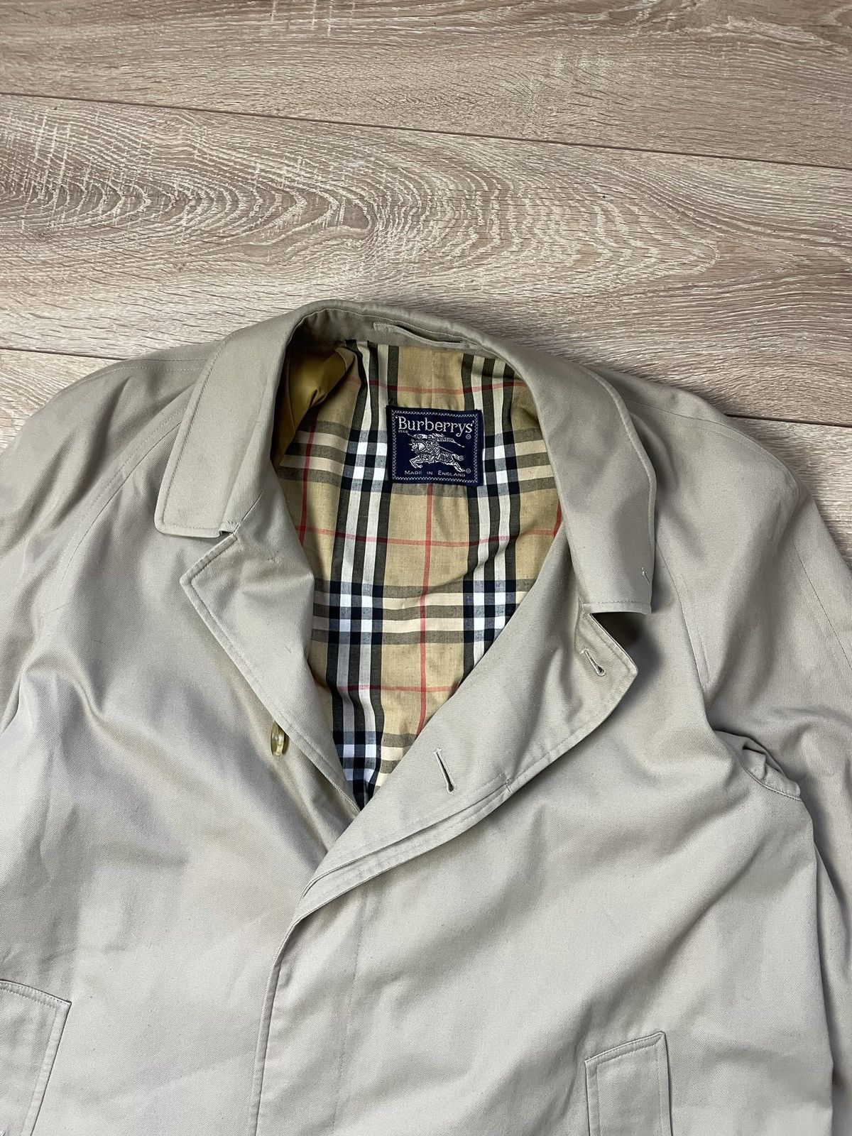 Burberry Burberry Vintage Nova Check Single Breasted Trench Coat L Size US L / EU 52-54 / 3 - 4 Thumbnail