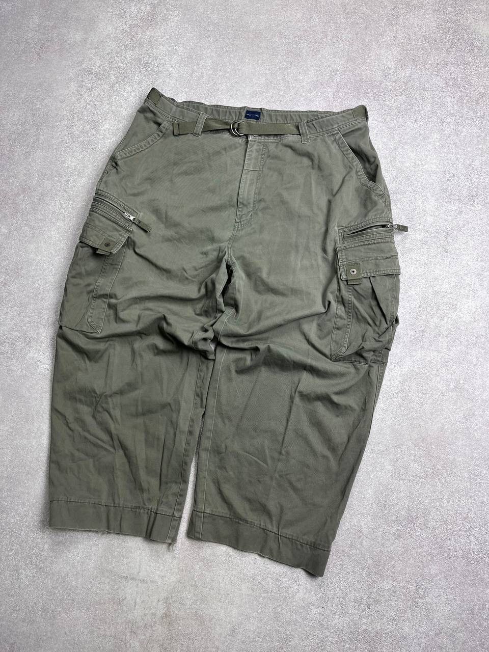 Japanese Brand × Vintage Vintage Crazy Baggy Avantgarde Cargo Pants Y2K 40x32 Size US 32 / EU 48 - 2 Thumbnail