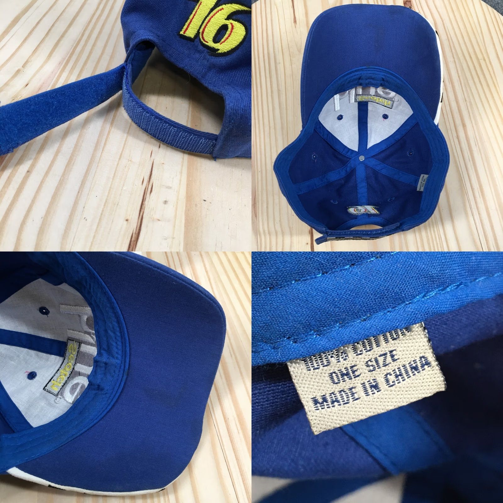J Brand Scotch Blue Brand Baseball Cap Unisex Blue OS Adjustable Curved Brim Embroidered Size ONE SIZE - 8 Thumbnail