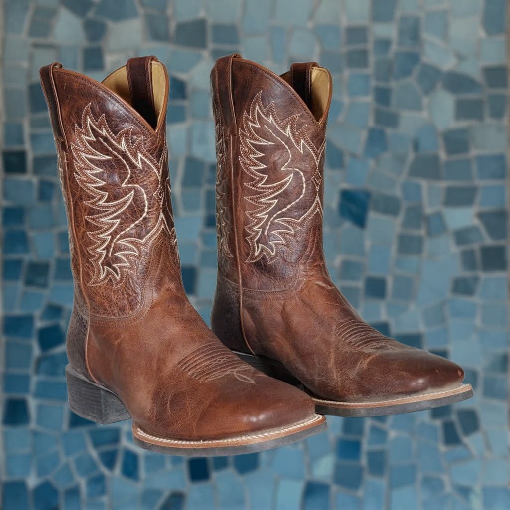 Cody James Cody James Xero Gravity Western Performance Boots Mens 11 EE Brown Square Toe Outsole Unit BBMP01 Size US 11 / EU 44 - 1 Thumbnail
