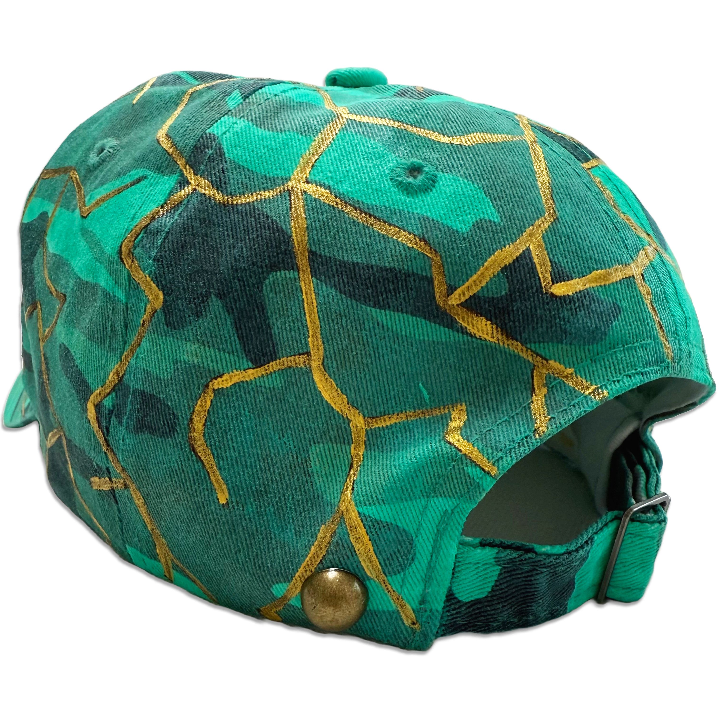 Other Suture Studios Hand Painted Kintsugi Camouflage 6-Panel Hat Size ONE SIZE - 8 Thumbnail