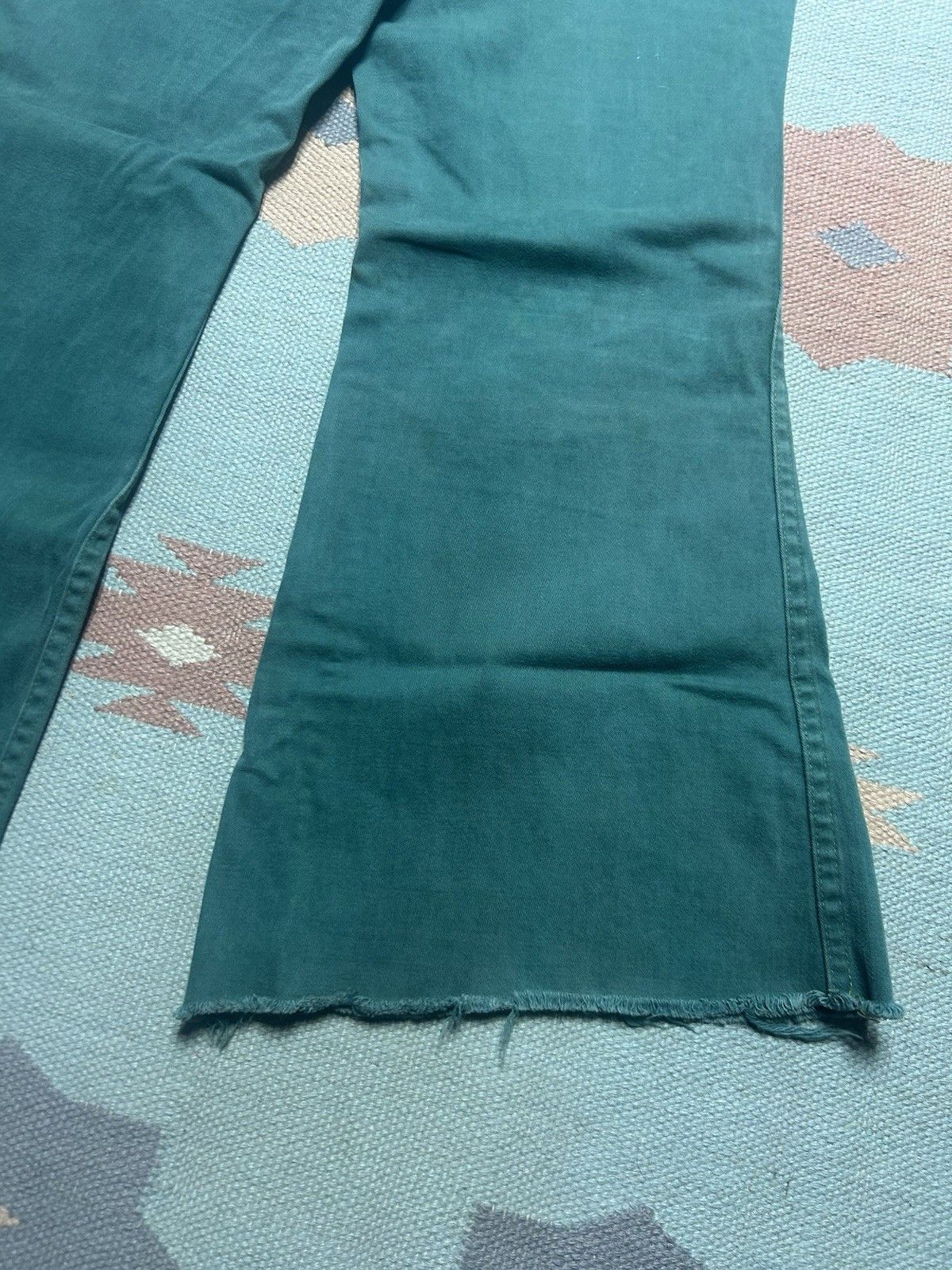 Vintage Vintage 70s bell bottom jeans elephant flare wide leg 32x26 Size 32" / US 10 / IT 46 - 9 Thumbnail