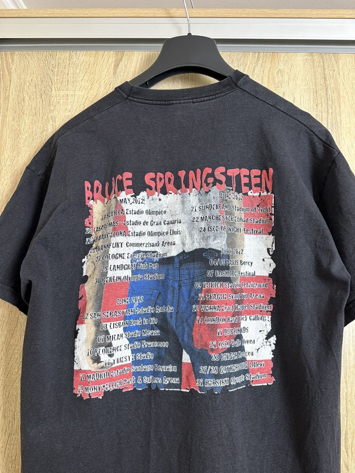 Vintage 🔥 Vintage Bruce Springsteen Born in The USA Rock T Shirt Size US L / EU 52-54 / 3 - 4 Thumbnail