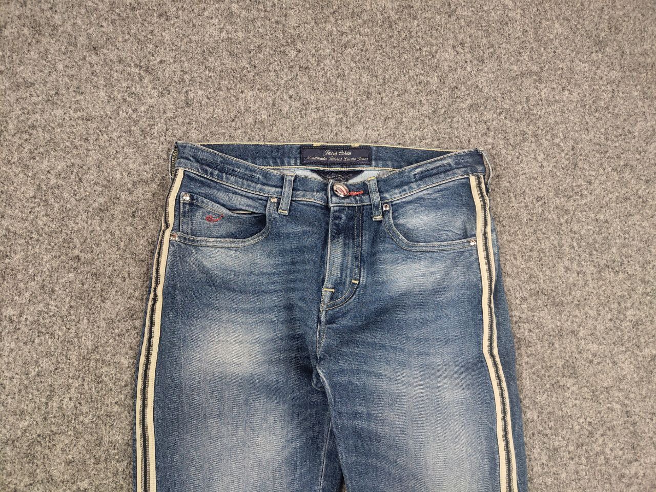 Jacob Cohen Jacob Cohen Italy Design Karen Stripe Side Slim Denim Jeans Size 25" / US 0 / IT 36 - 7 Thumbnail