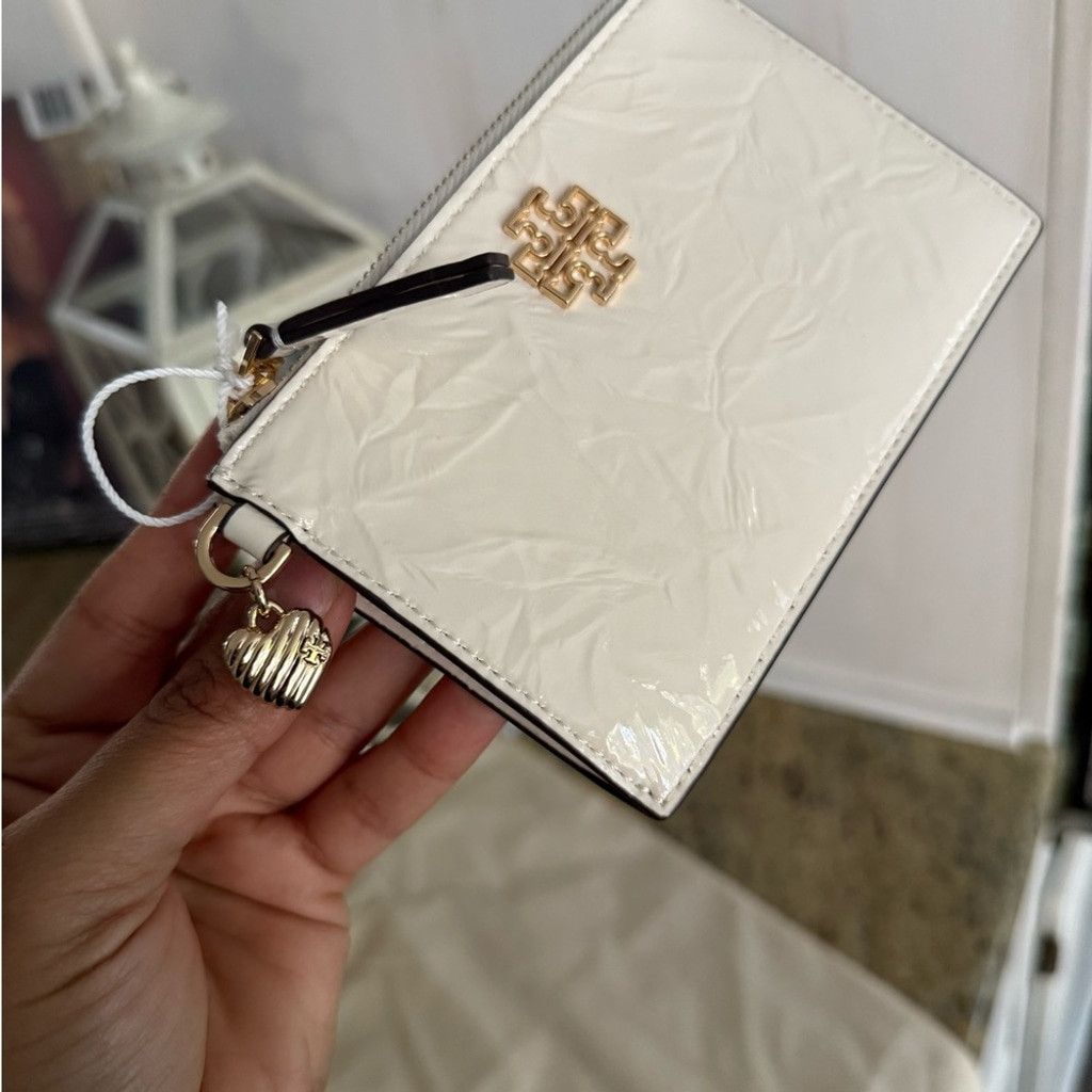 Tory Burch New tory burch Britten cardholder in shine leather Size ONE SIZE - 6 Thumbnail