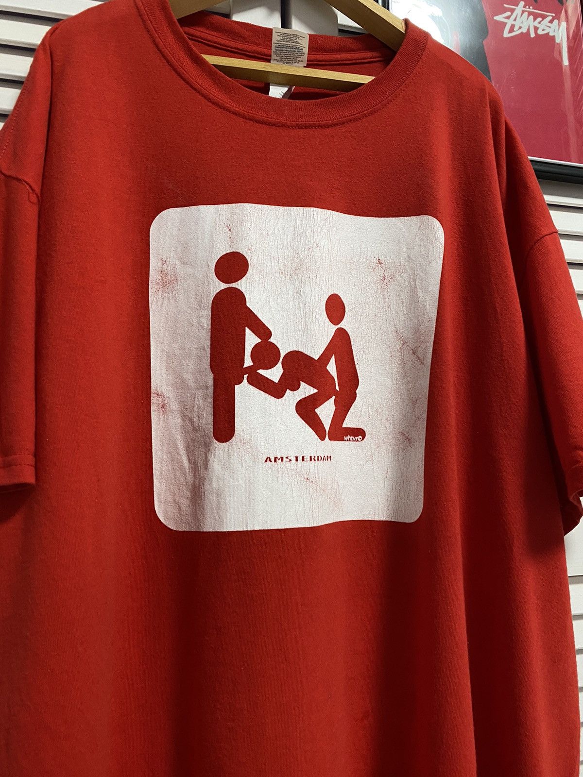 Band Tees Vintage Humor T Shirt Tee WHTVR Red Triple Sex AMSTERDAM Size US XL / EU 56 / 4 - 3 Thumbnail