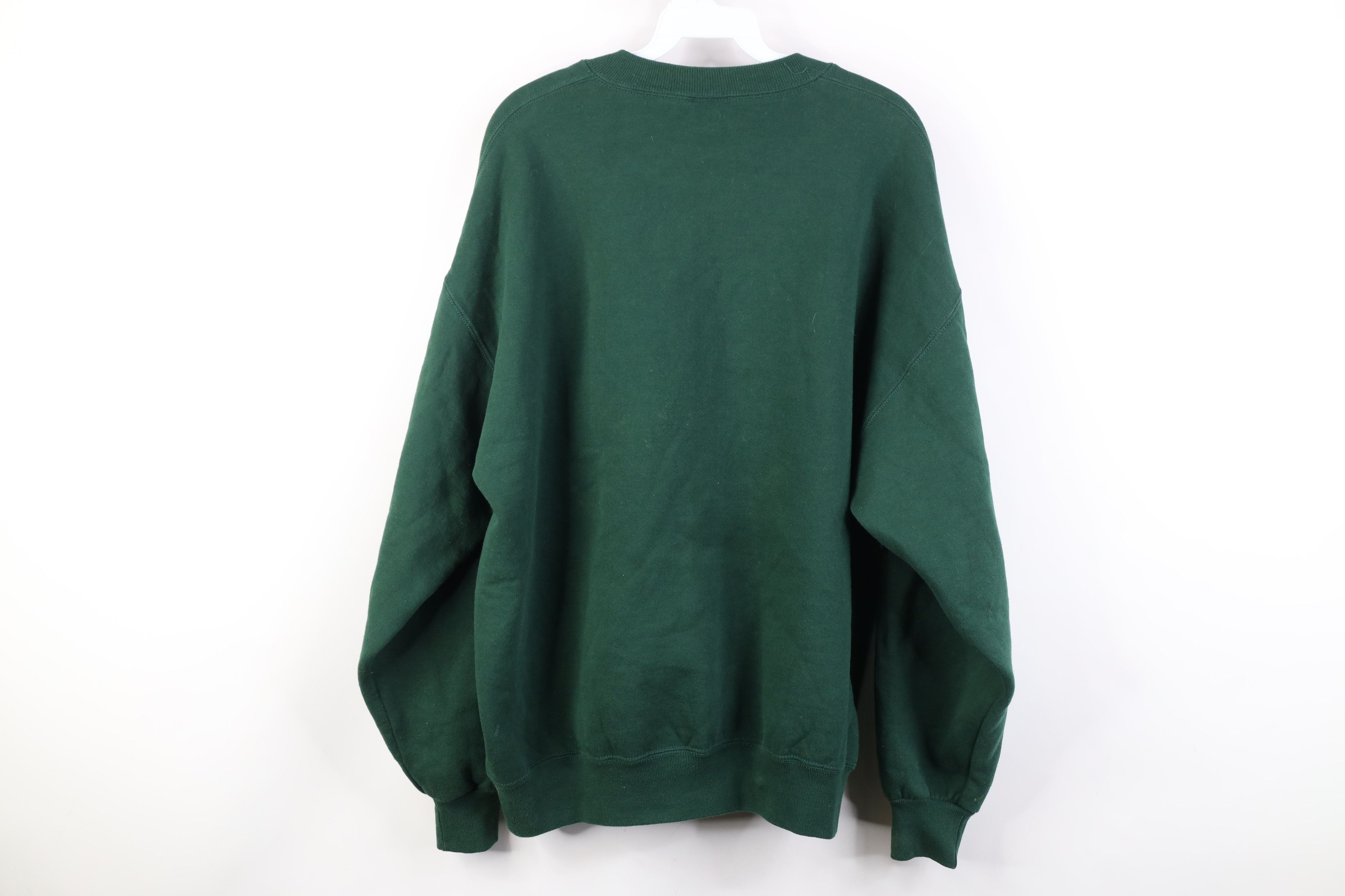 Vintage Vintage 90s Streetwear Crewneck Sweatshirt Hunter Green USA Size US XL / EU 56 / 4 - 13 Thumbnail