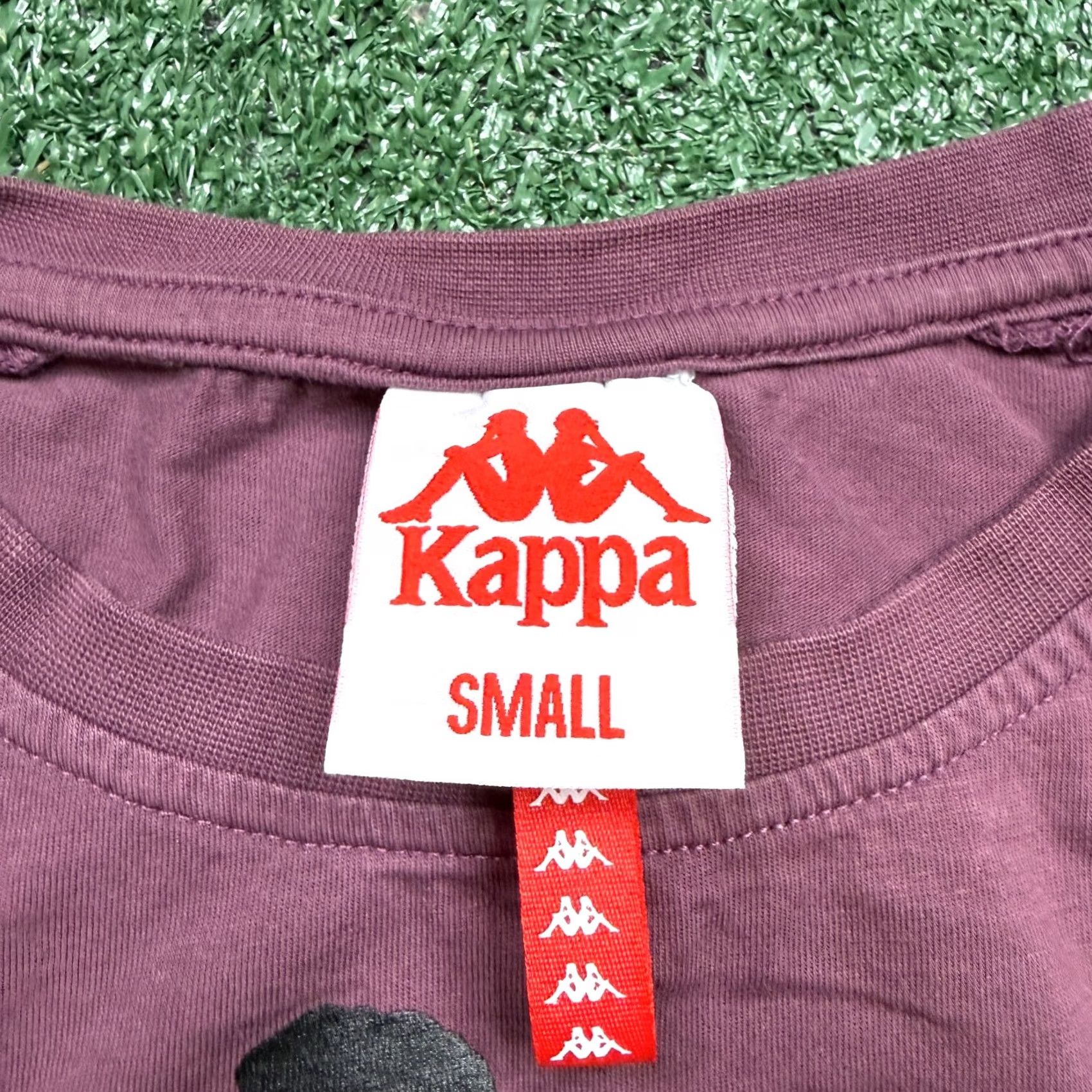 Kappa Kappa Shirt Womens S Red Size Maroon Short Sleeve Cropped Boxy Tee Casual Size S / US 4 / IT 40 - 2 Thumbnail