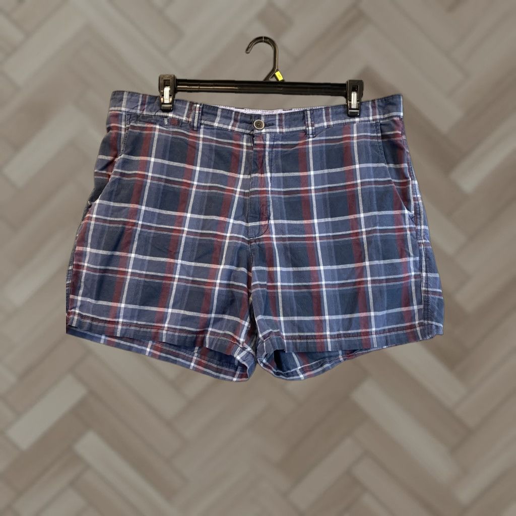 Club Room Club Room Golf Shorts Men's Size 38 Gray Black Red Plaid Casual Stretch Size US 38 / EU 54 - 1 Thumbnail