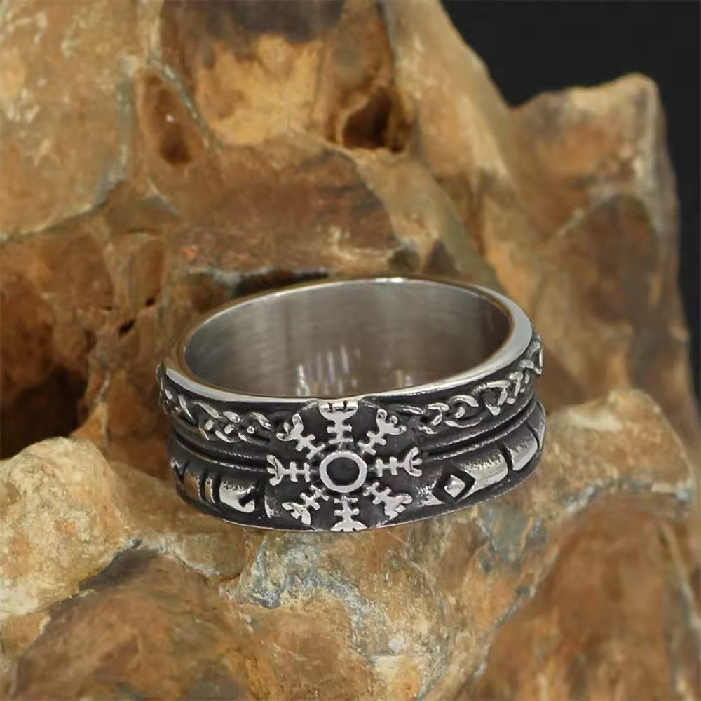 Other Vintage Norse Runes Compass Rings Size ONE SIZE - 8 Thumbnail