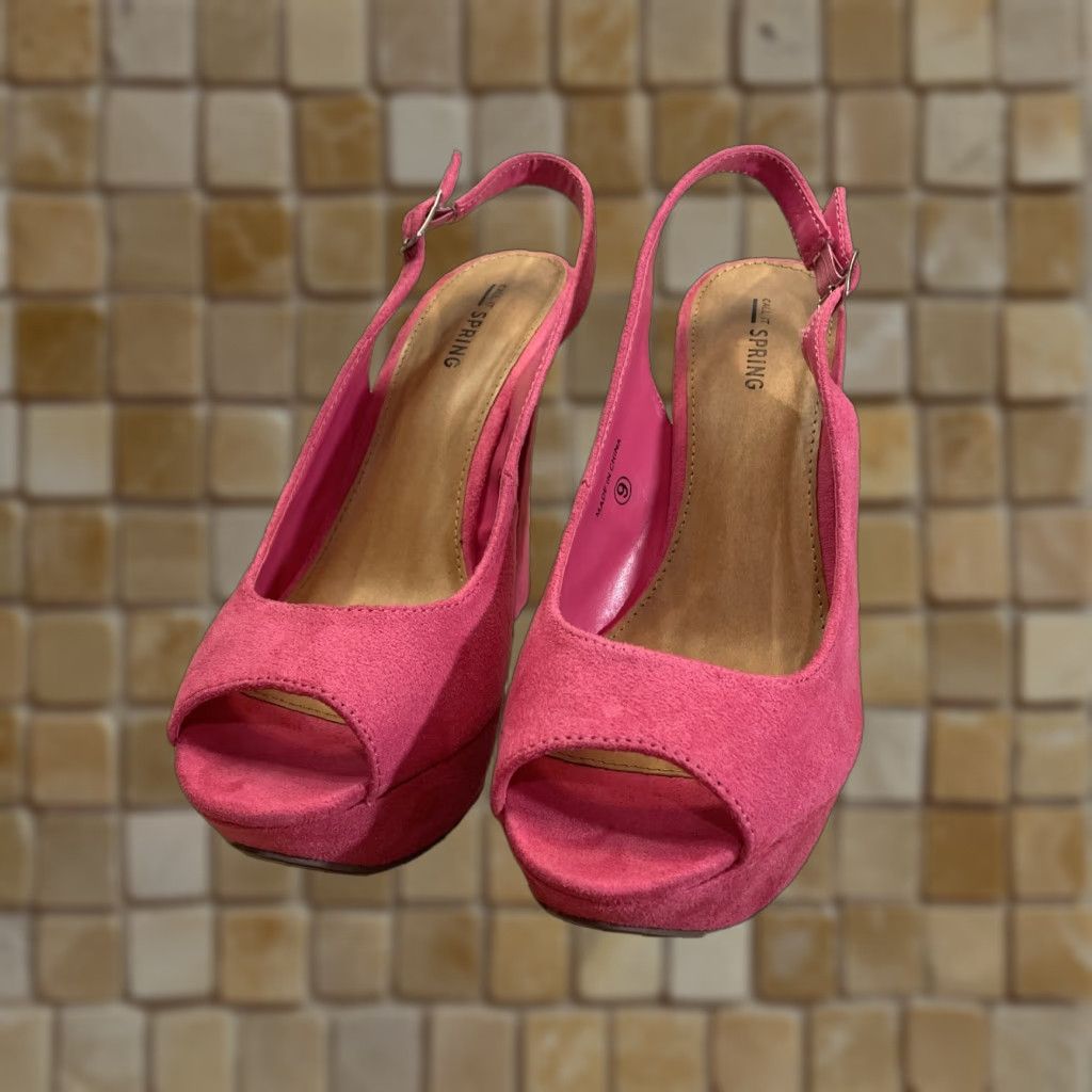 Call It Spring Call It Spring Farabee Size 9 Fuchsia Heel Open Toe Size US 9 / IT 39 - 1 Thumbnail