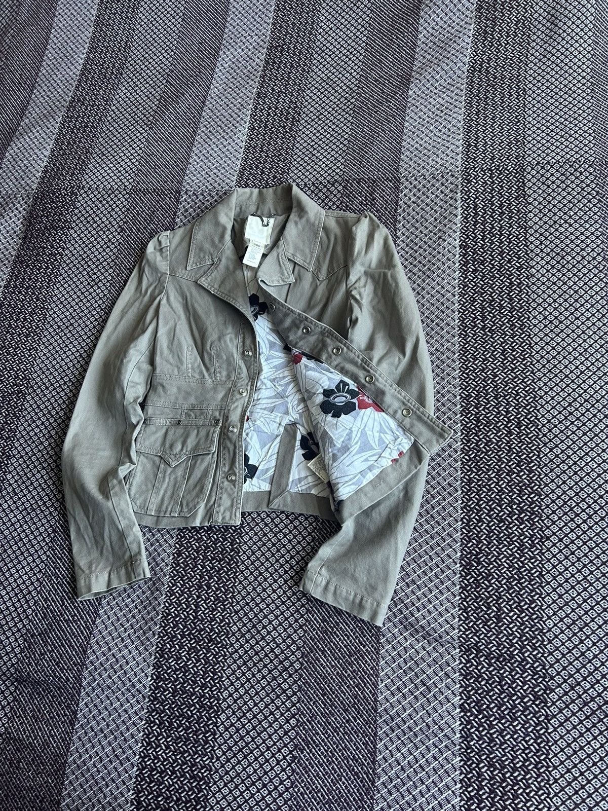 Diesel × Vintage Diesel Vintage Jacket Floral Pattern Y2K Style Size S Rare Size S / US 4 / IT 40 - 2 Thumbnail