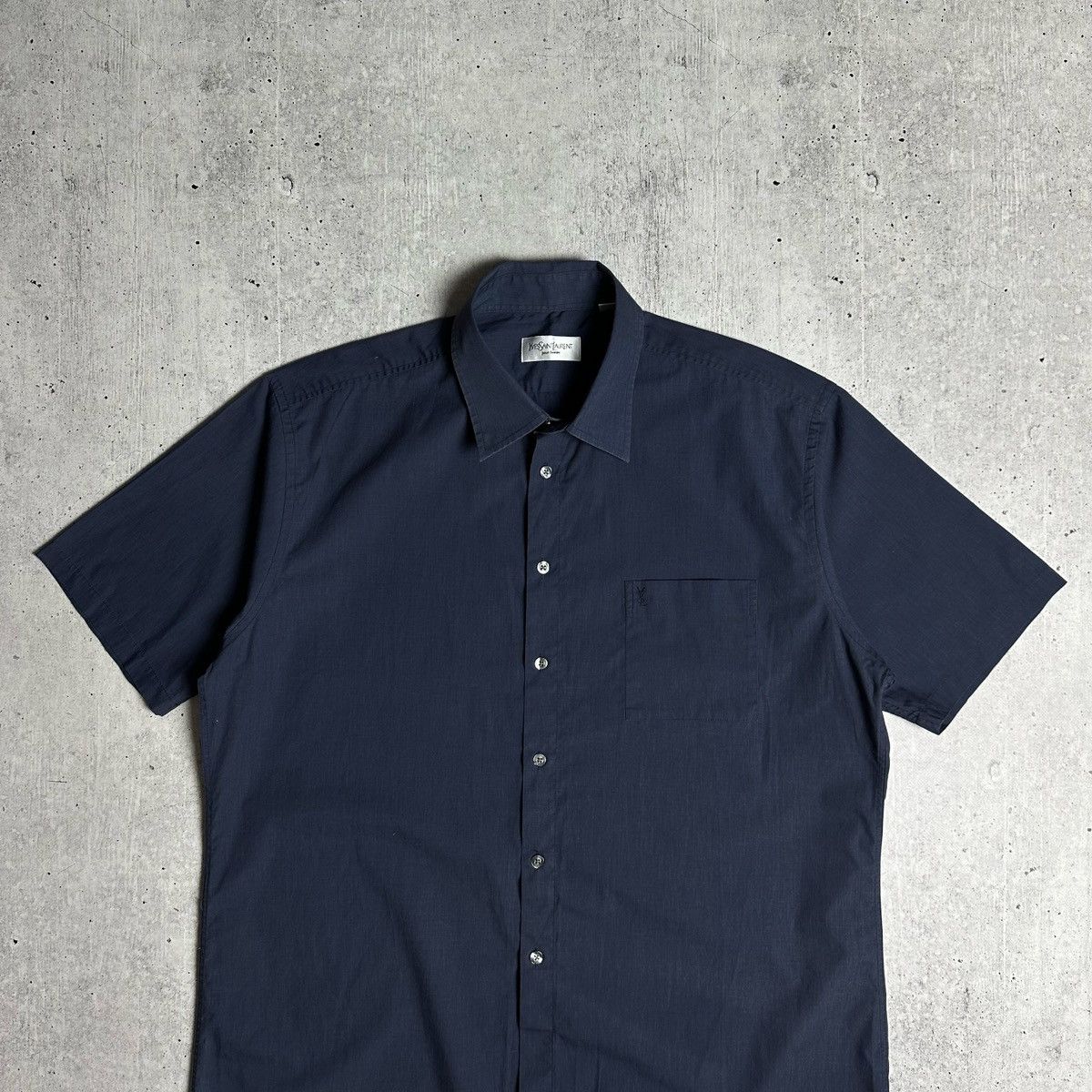 Vintage × Yves Saint Laurent Yves Saint Laurent Shirt Button Up Mini Logo YSL Size US XL / EU 56 / 4 - 2 Thumbnail