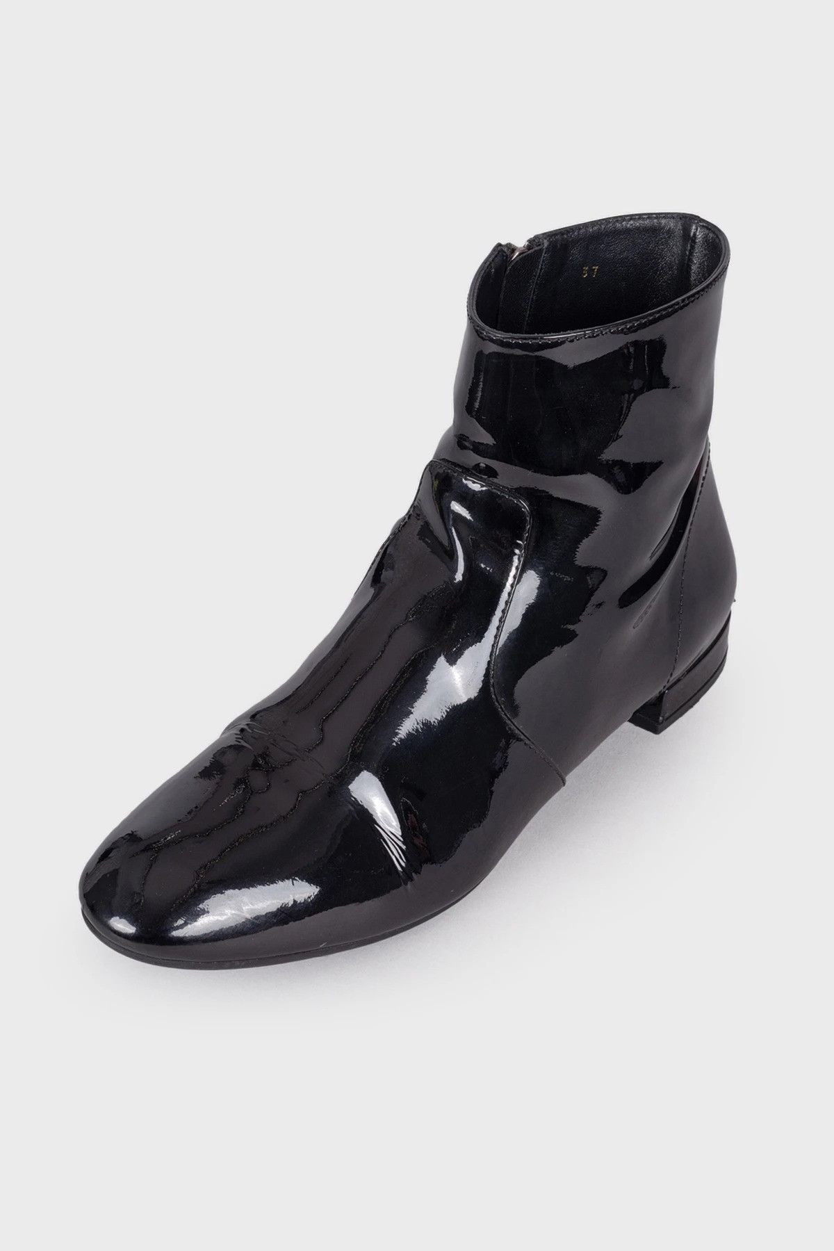 Prada Prada Patent leather boots Size US 7 / IT 37 - 1 Thumbnail