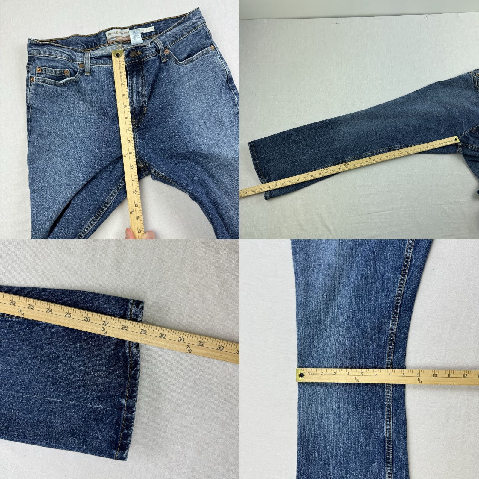 Old Navy VINTAGE Old Navy Boot Cut Jeans Womens 10 Short Blue Grunge Y2K Punk Skater Jeans Women 10 Short Blue Grunge Y2K Punk Skater Size 32" / US 10 / IT 46 - 8 Thumbnail