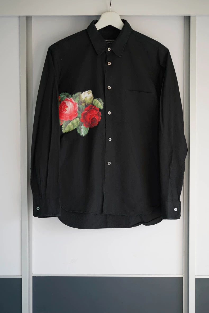 Other Comme Des Garcons Rose Floral Shirt Size US XS / EU 42 / 0 - 1 Thumbnail