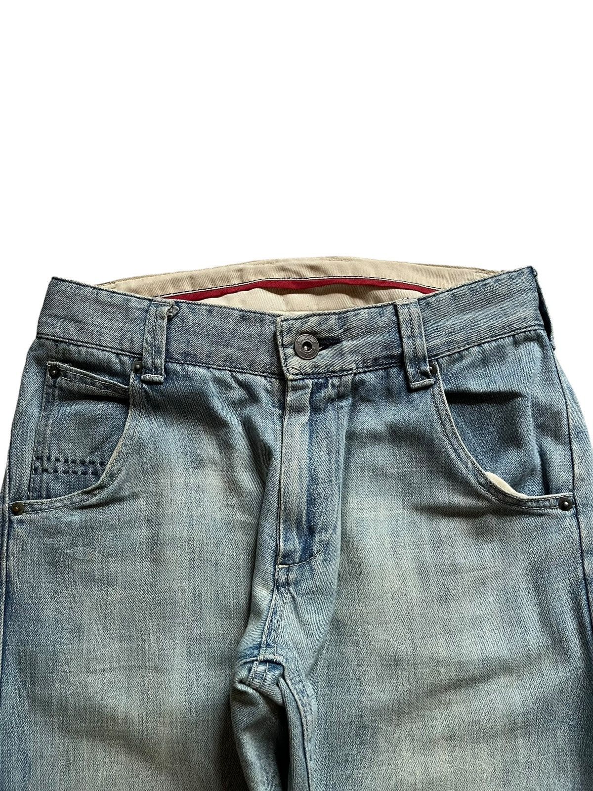 Japanese Brand Vintage Japanese Brand Buckle Back Carpenter Baggy Jeans Size 29" - 4 Thumbnail