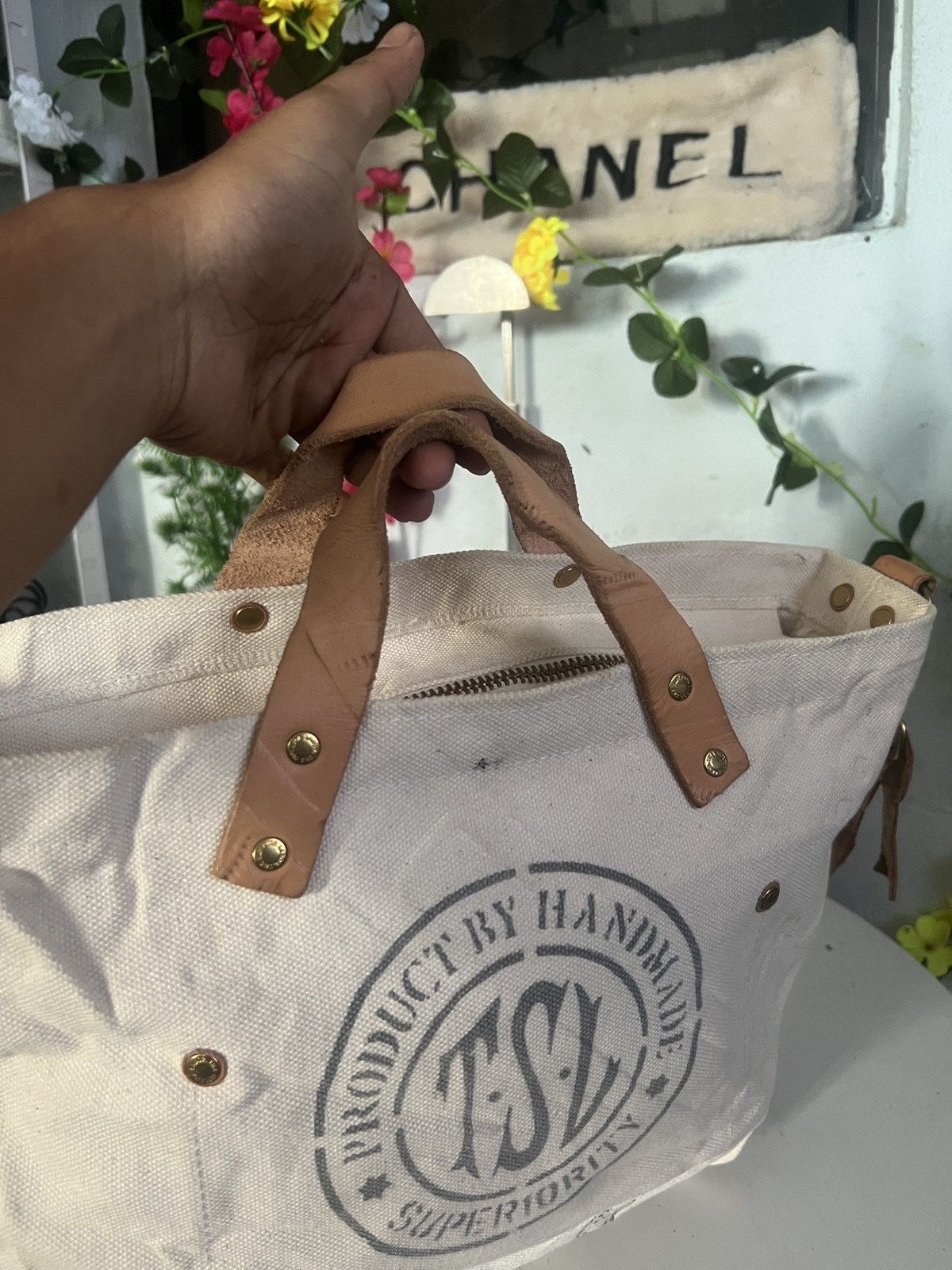 Japanese Brand × The Superior Labor The Superior Labor Japan Duck Fabric Leather Shoulder Bag Size ONE SIZE - 14 Thumbnail
