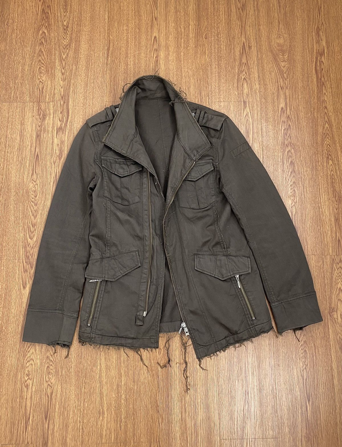 If Six Was Nine Tornado Mart Raw edge Rider jacket | Grailed