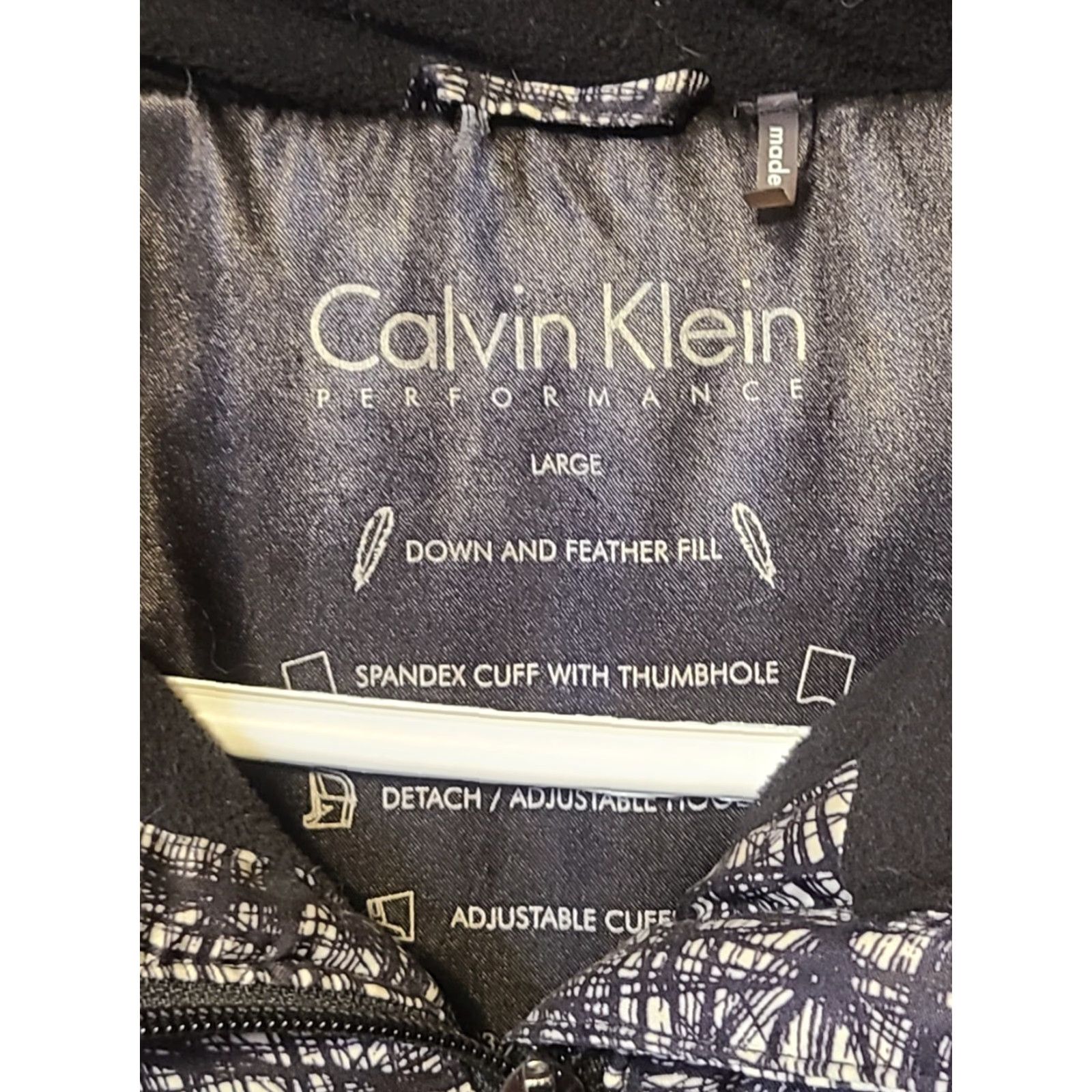 Calvin Klein Calvin Klein CK thk Coat Womens Large blk Down Feather Fill Hooded Winter Puffer Size L / US 10 / IT 46 - 3 Thumbnail