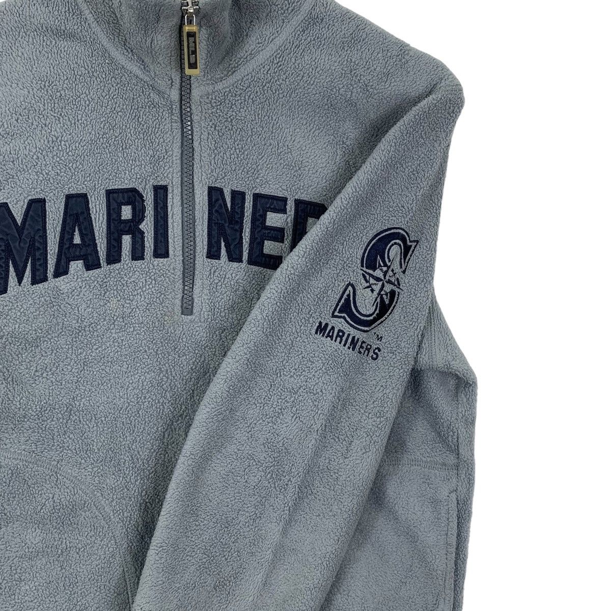 MLB SETTLE MARINERS MLB Baseball Fleece Half Zipper Sweatshirt Size US M / EU 48-50 / 2 - 6 Thumbnail