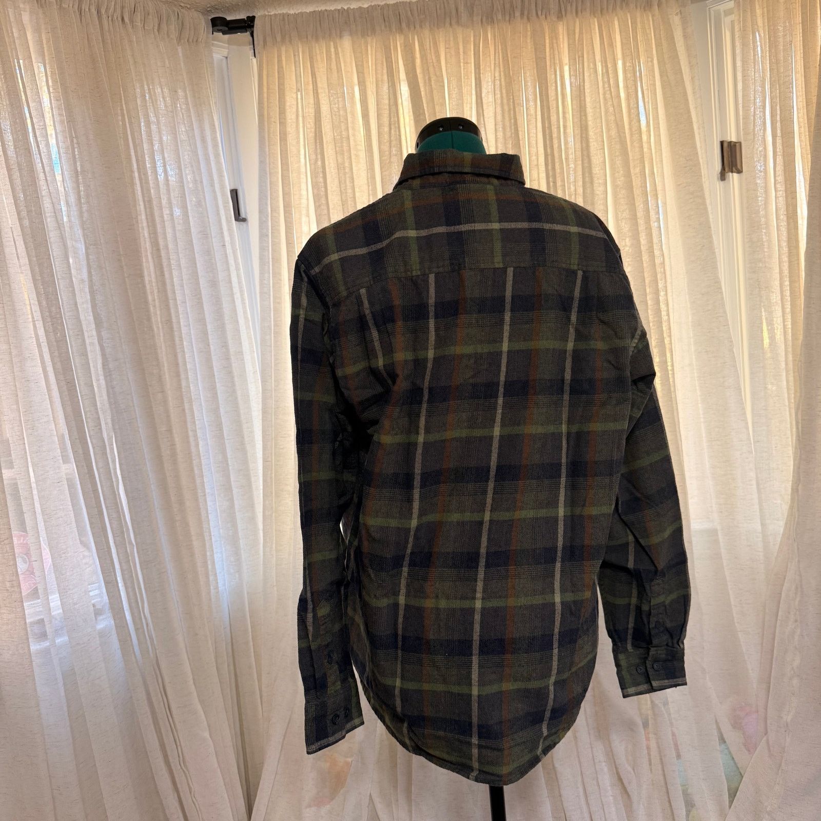Weatherproof Weatherproof Vintage Olive Plaid Flannel Shirt | Sz L Size US L / EU 52-54 / 3 - 5 Thumbnail