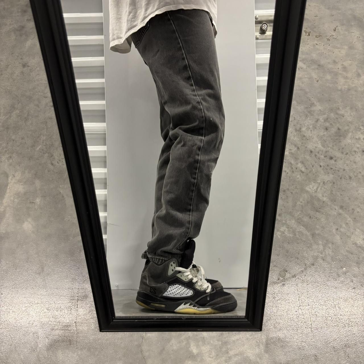 Japanese Brand × Vintage Crazy Vintage Y2K/2000s Grunge Faded Black Denim Jeans! Size US 27 - 2 Thumbnail