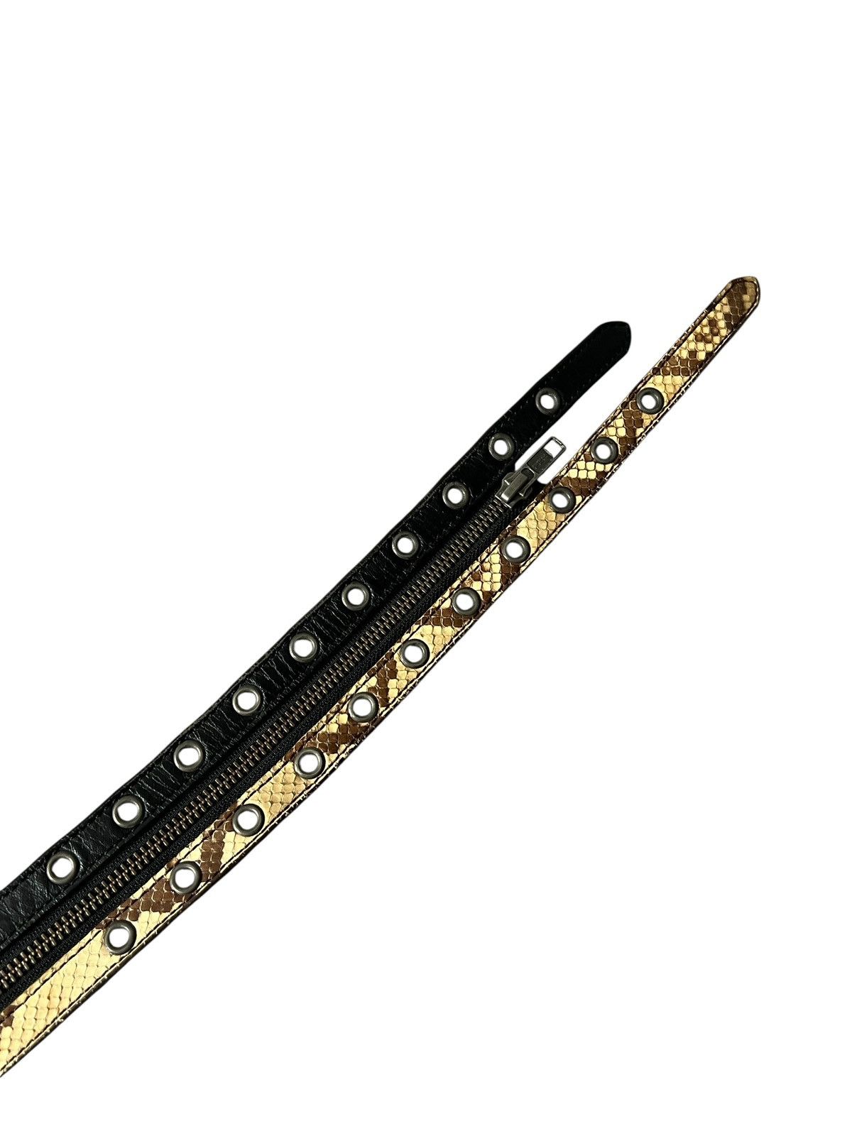 Japanese Brand Segment by Rupert Zipper Leather Belt Size 30 - 10 Thumbnail