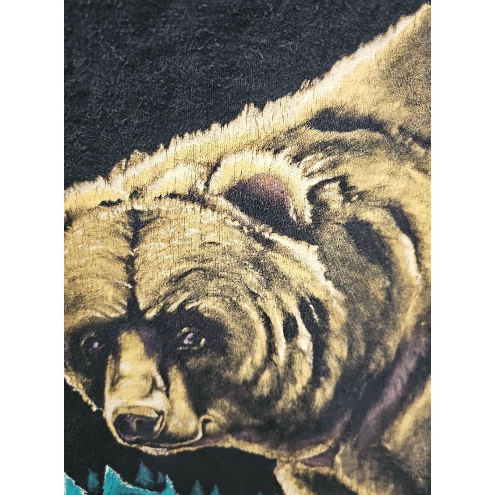 Vintage VINTAGE Woolrich Shirt Mens Large THE GRIZZLY BEAR ART USA 90s Size US L / EU 52-54 / 3 - 3 Thumbnail