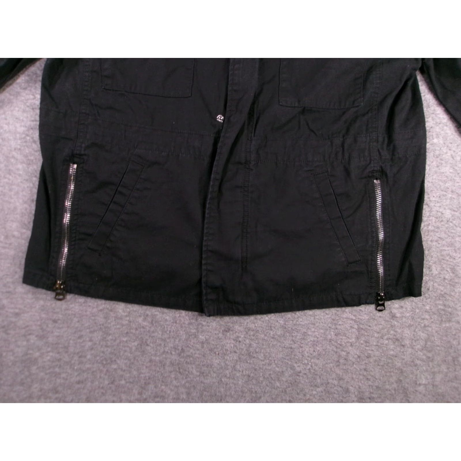 Vintage VINTAGE Simply Vera Wang Jacket Women XL Black Canvas Hooded Pockets 80s 90s Workwear Mens Womens? Size XL / US 12-14 / IT 48-50 - 3 Thumbnail