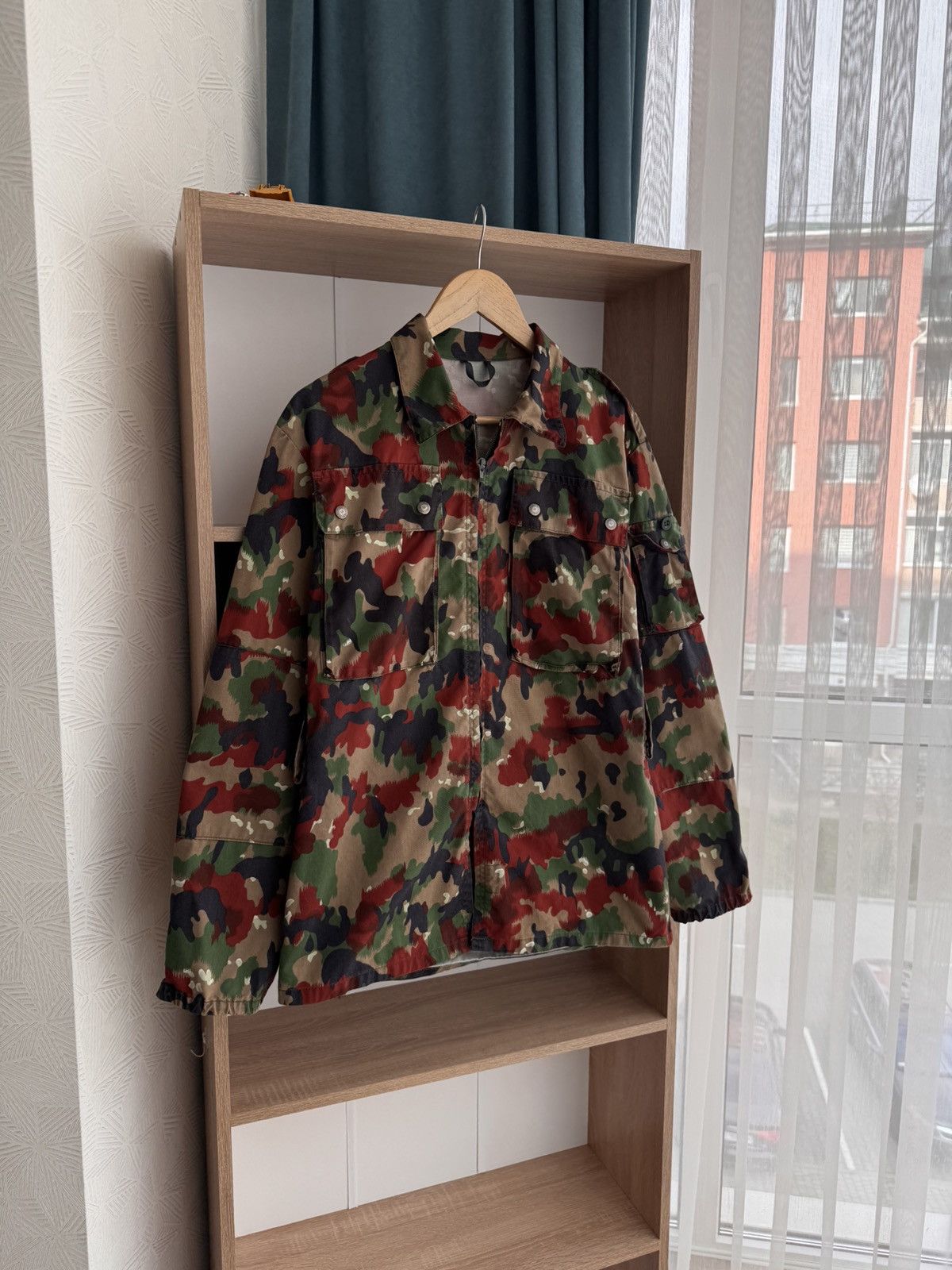 Vintage Swiss Army Military M70 Alpenflage Field RareCamouflage Jack Size US M / EU 48-50 / 2 - 3 Thumbnail