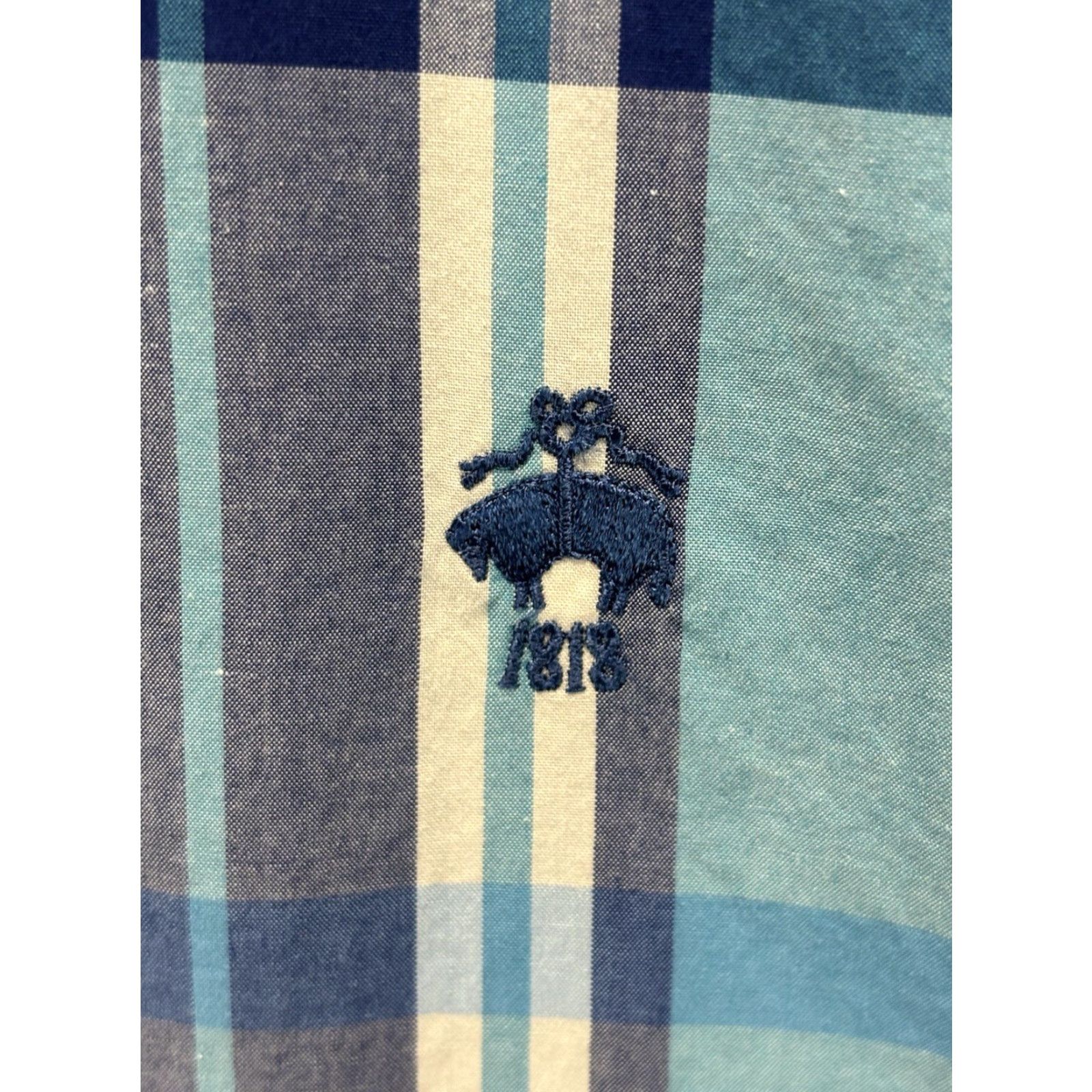 Brooks Brothers VINTAGE Brooks Brothers Red Fleece Shirt XL Regular Mens Blue Plaid Button-Down Logo Casual Business Travel Size US XL / EU 56 / 4 - 3 Thumbnail